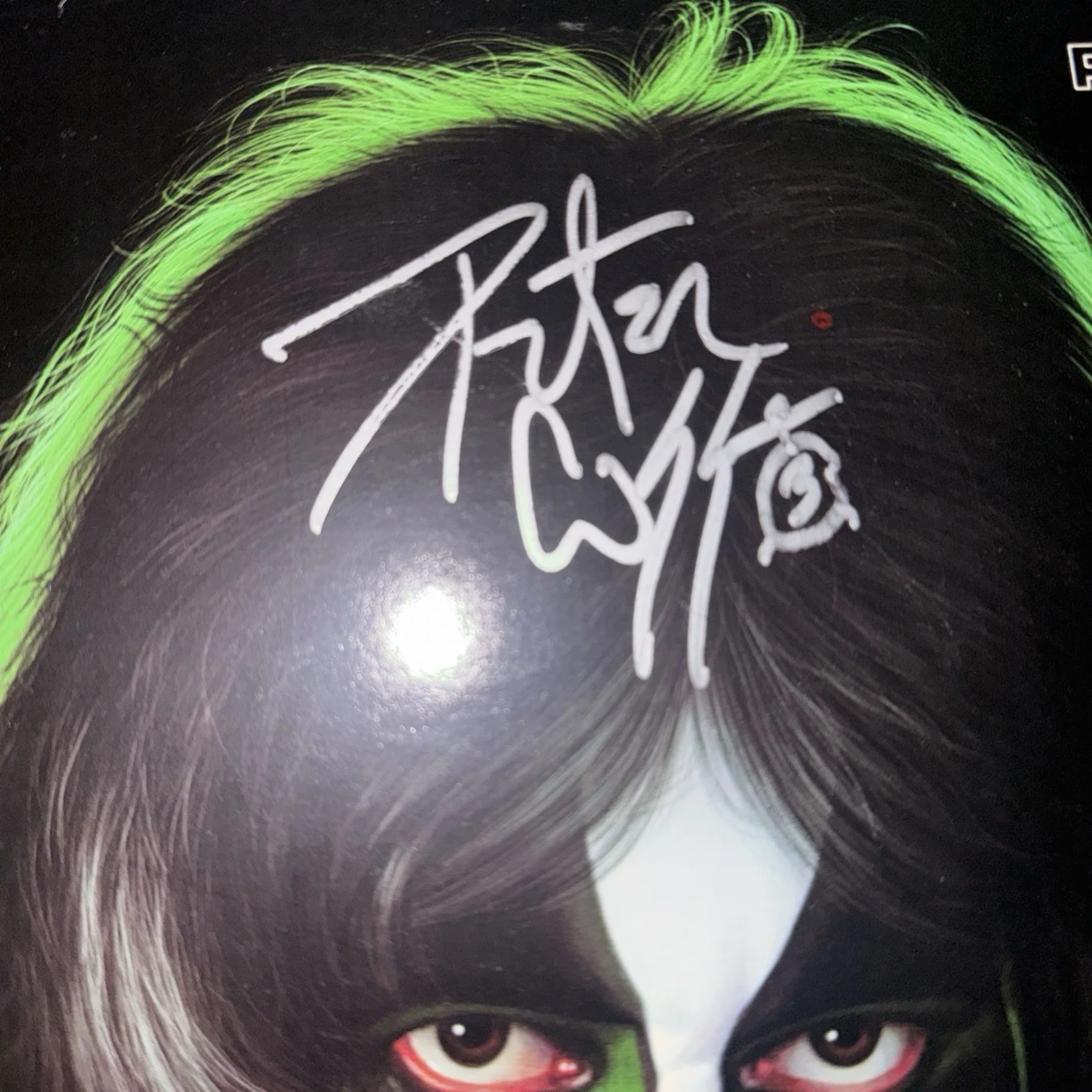 Peter Criss KISS Signed Solo Vinyl LP Autograph Proof The Catman, image 2