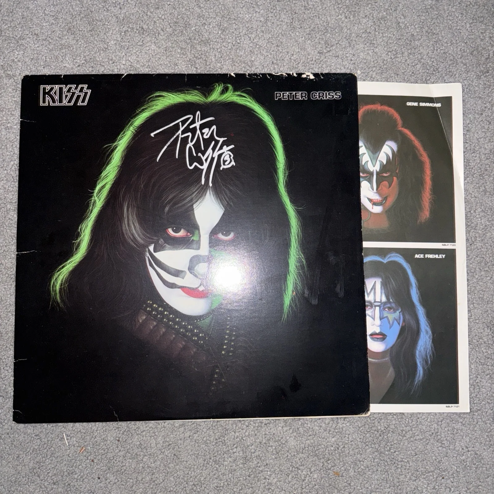 Peter Criss KISS Signed Solo Vinyl LP Autograph Proof The Catman, image 4
