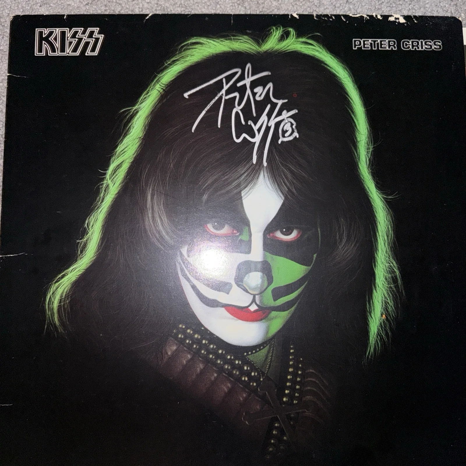 Peter Criss KISS Signed Solo Vinyl LP Autograph Proof The Catman, image 5