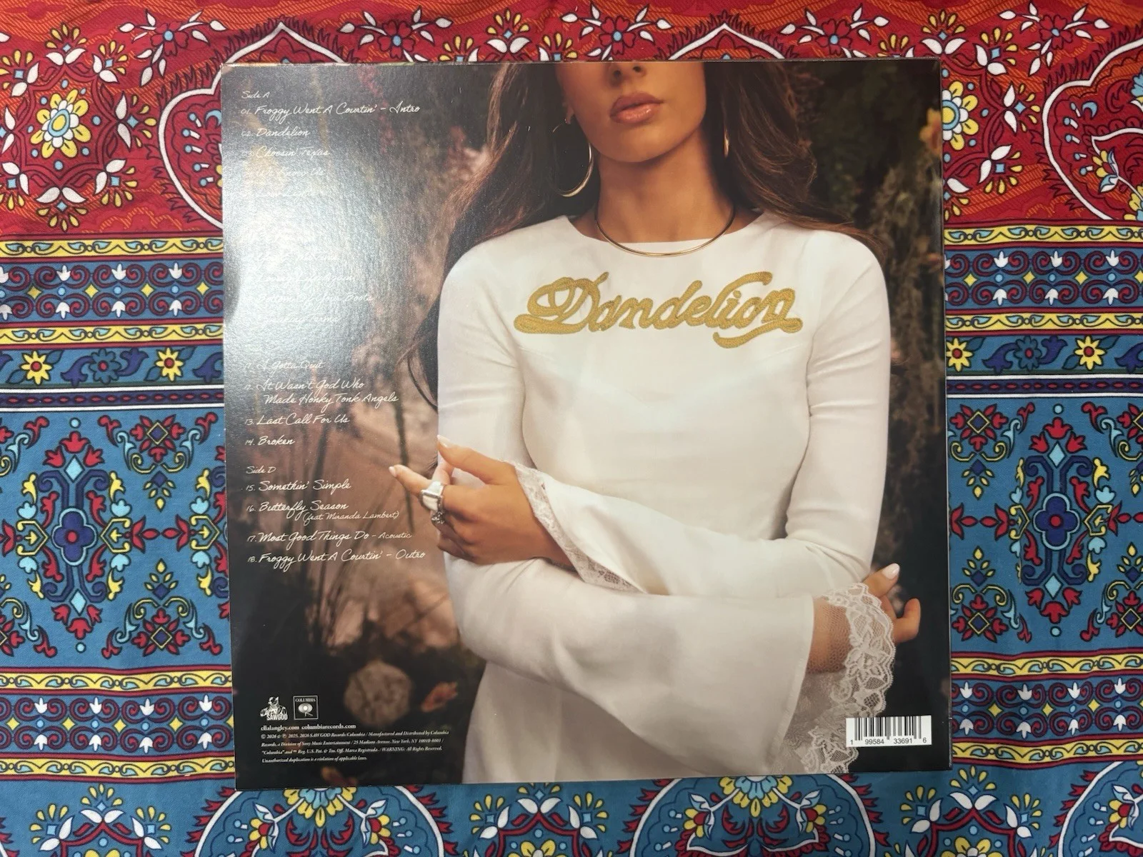 Dandelion Original Autographed Vinyl Record Album -Ella Langley, image 2