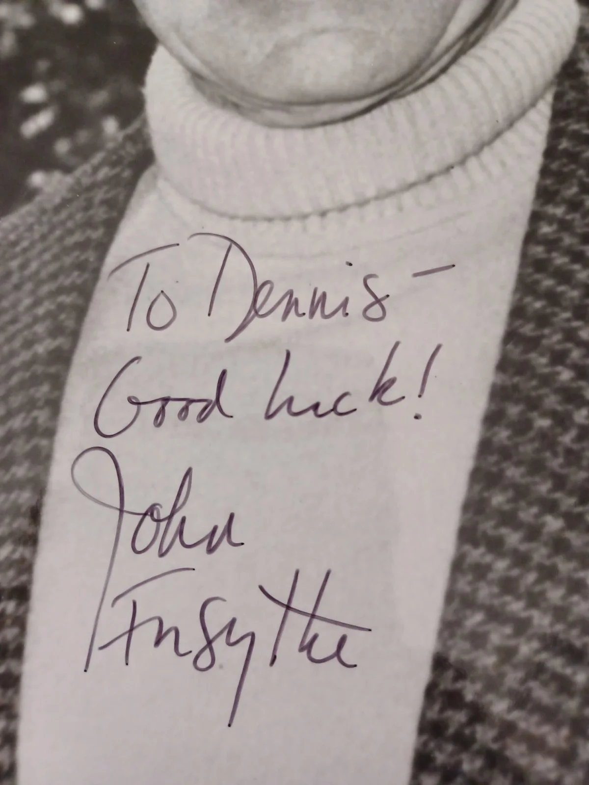 John Forsythe (d. 2010) Signed 8x10 Photo - The Ambassador's Daughter, Dynasty, изображение 2