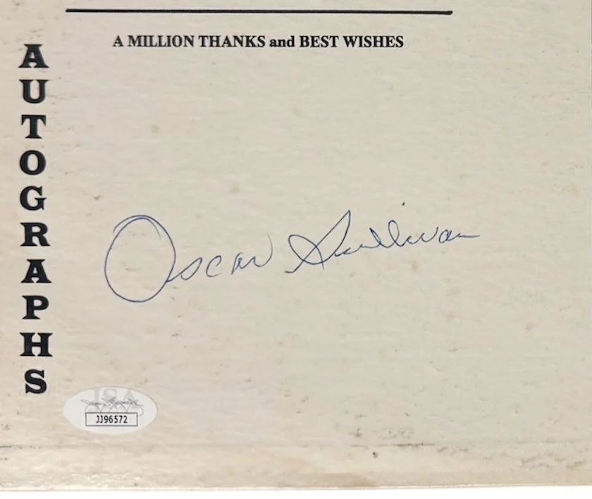 Oscar Sullivan signed 1979 Lonzo & Oscar You Asked For It LP/Vinyl Record- JSA, image 2