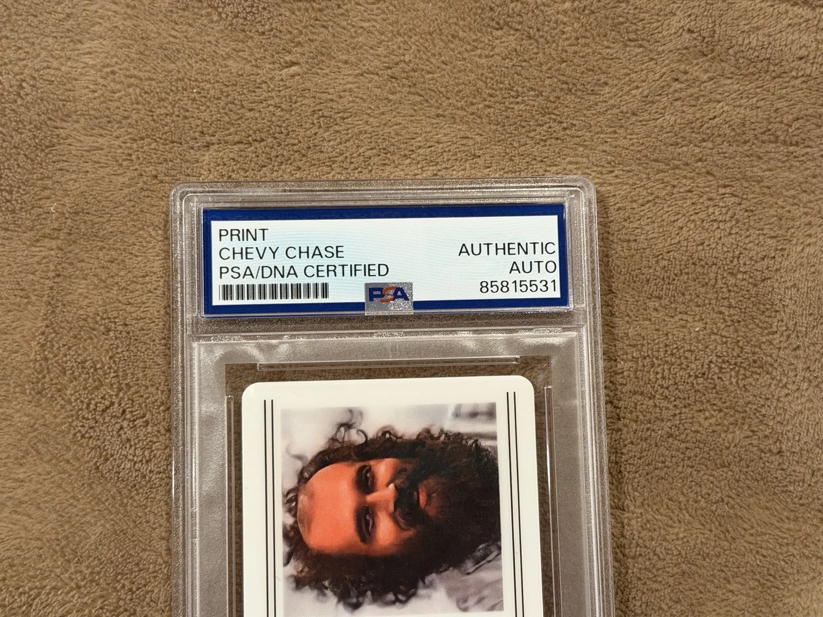 Chevy Chase Signed Fletch ID Card PSA Autograph Authentic Clark Griswold, image 3