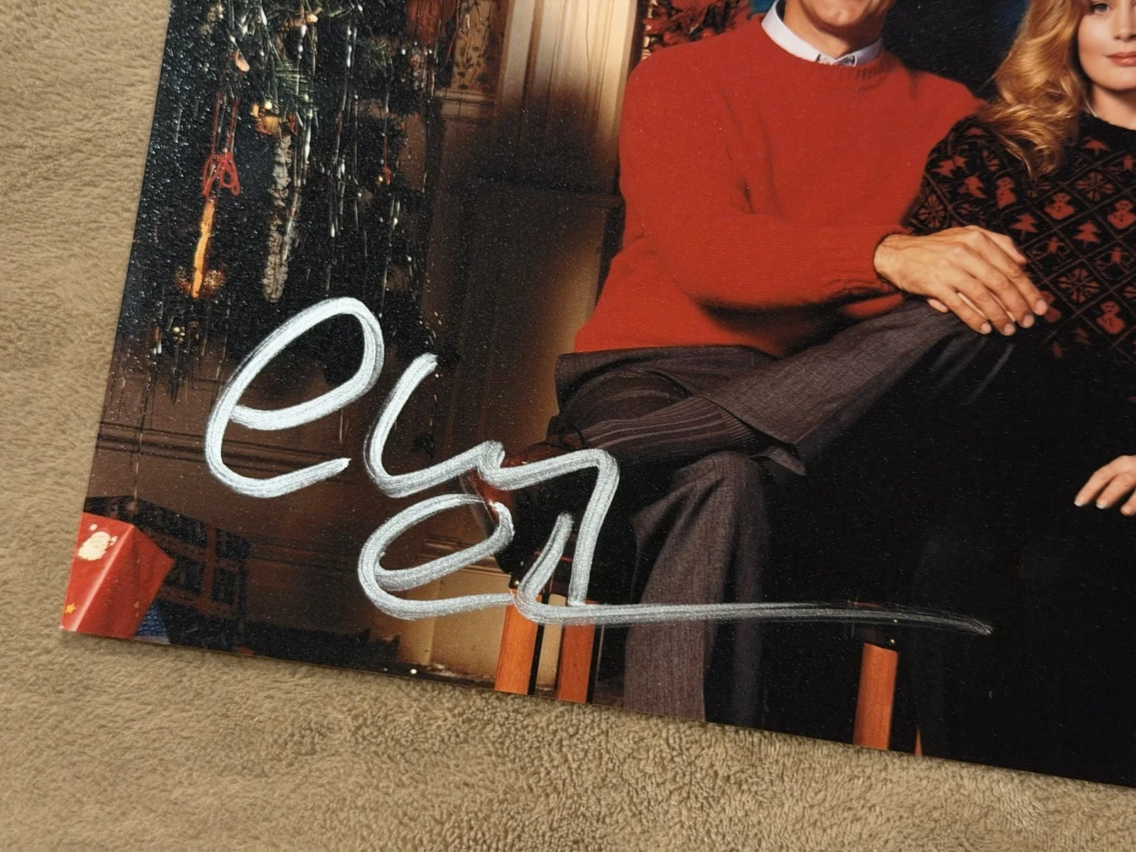 Chevy Chase Beverly D’Angelo Signed 8x10 Photo BAS Autograph Christmas Vacation, изображение 2