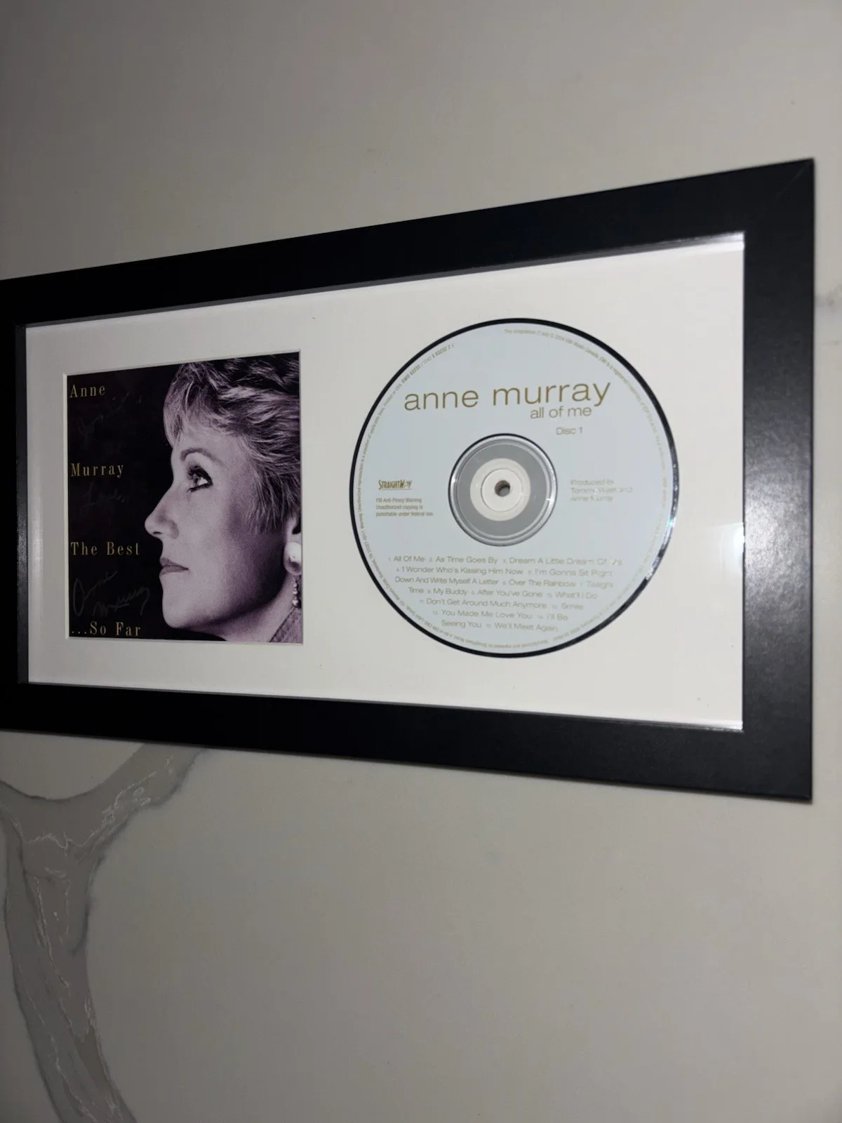 Anne Murray Signed And Framed CD Booklet And CD For “The Best”. Rare - Legend!, изображение 3