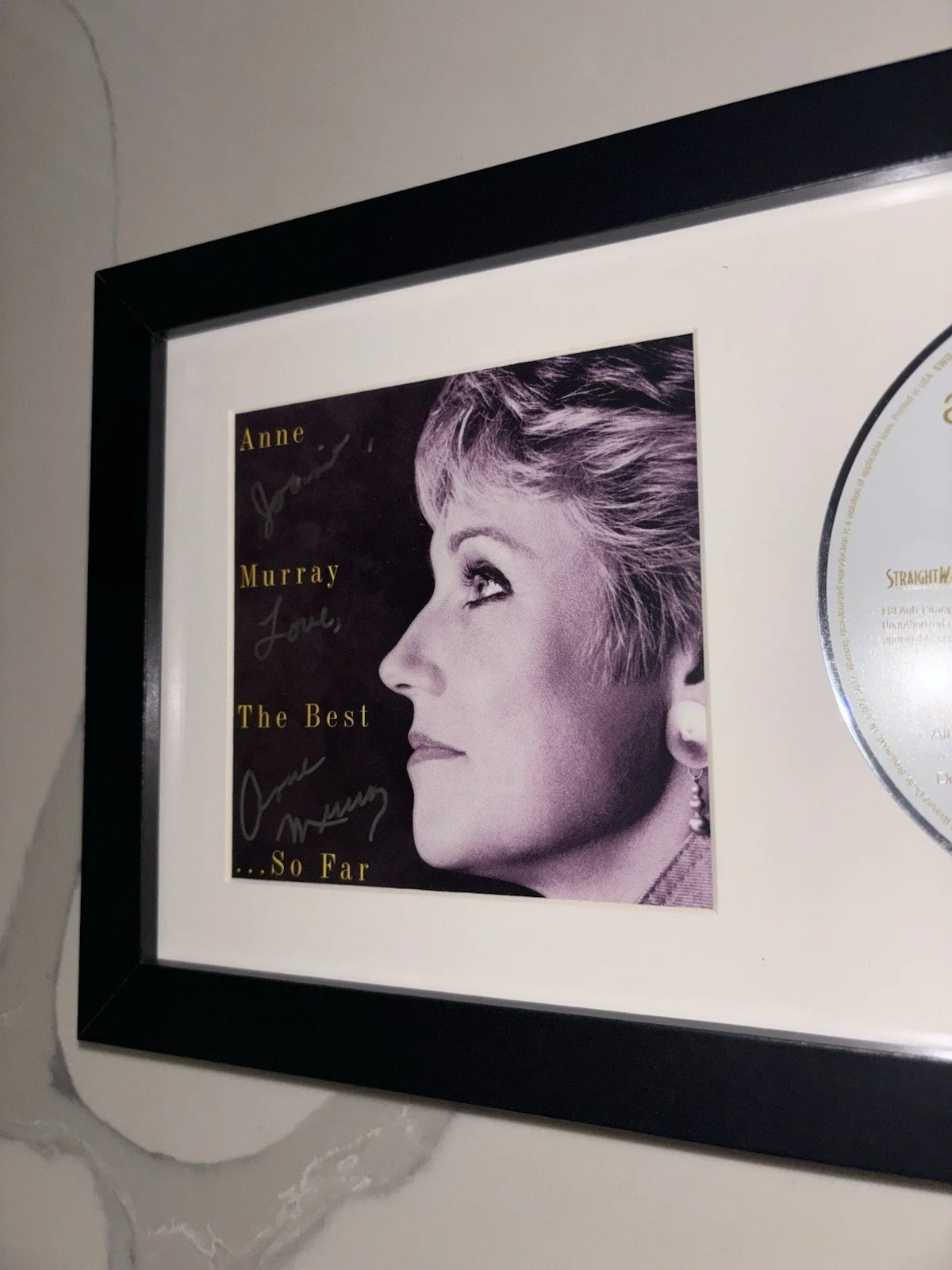Anne Murray Signed And Framed CD Booklet And CD For “The Best”. Rare - Legend!, изображение 4