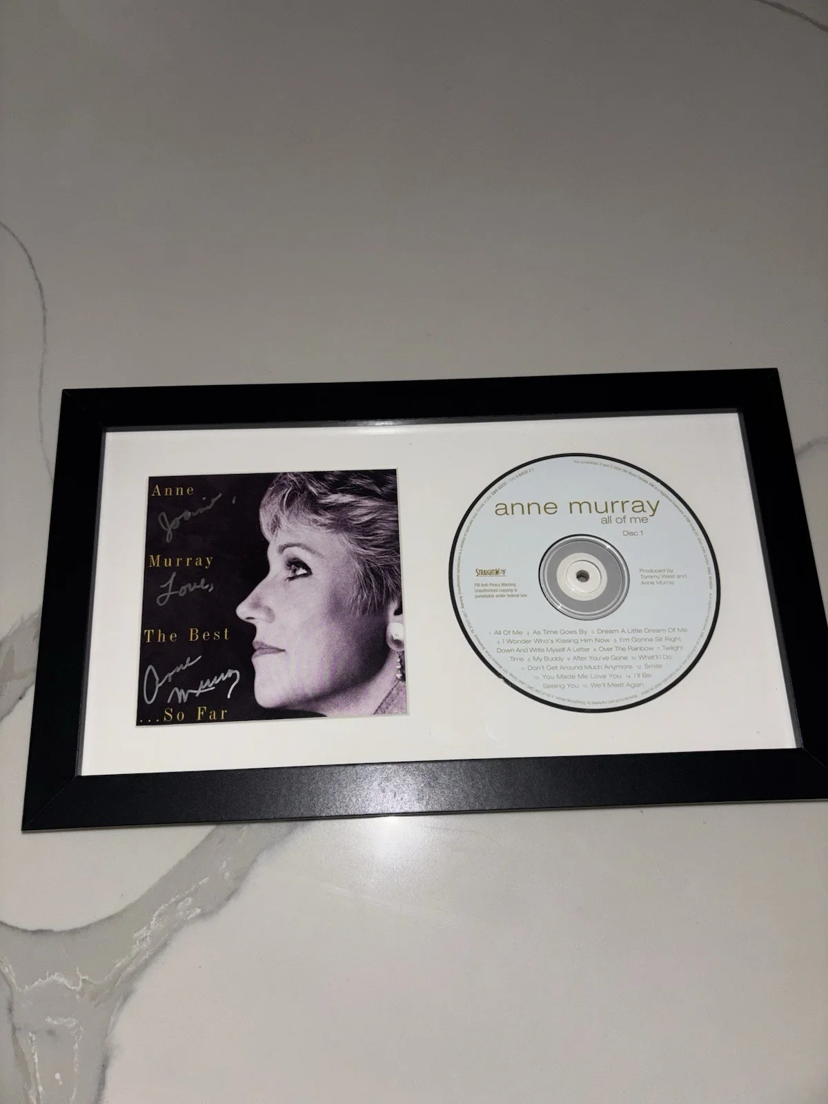 Anne Murray Signed And Framed CD Booklet And CD For “The Best”. Rare - Legend!, изображение 5