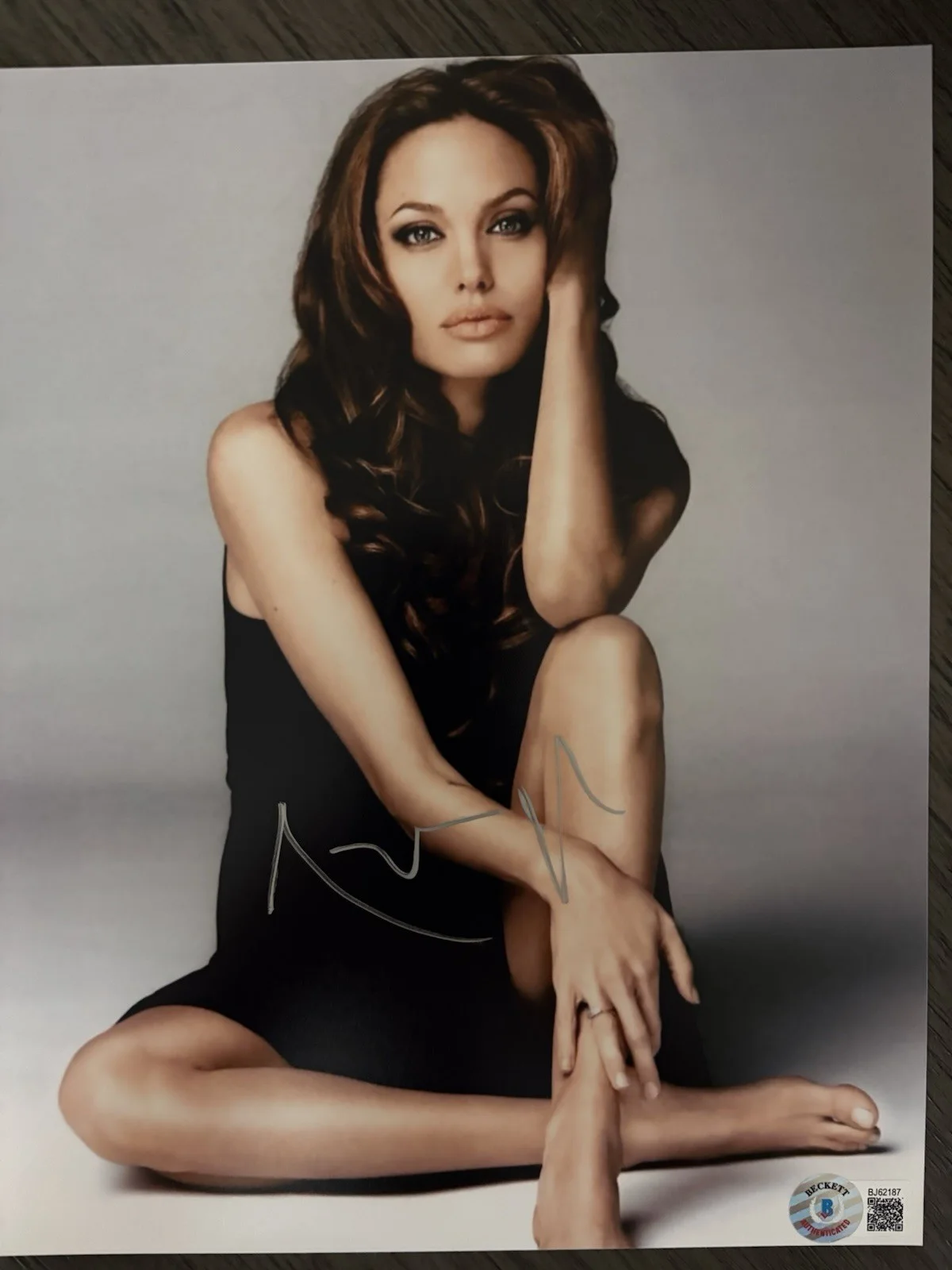 Angelina Jolie — Angelina Jolie COA Certified Autographed Sexy Barefoot Signed Photo 8x10