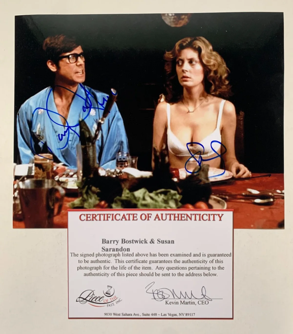 Susan Sarandon, Barry Bostwick — ROCKY HORROR PICTURE SHOW photo signed by SUSAN SARANDON & BARRY BOSTWICK, COA, изображение 3