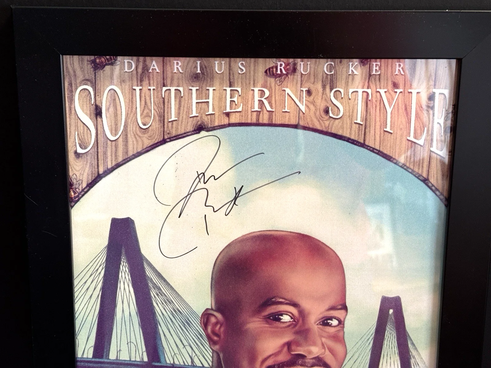 Darius Rucker Signed Autograph 11x17 Southern Style Framed Poster country Music, image 4