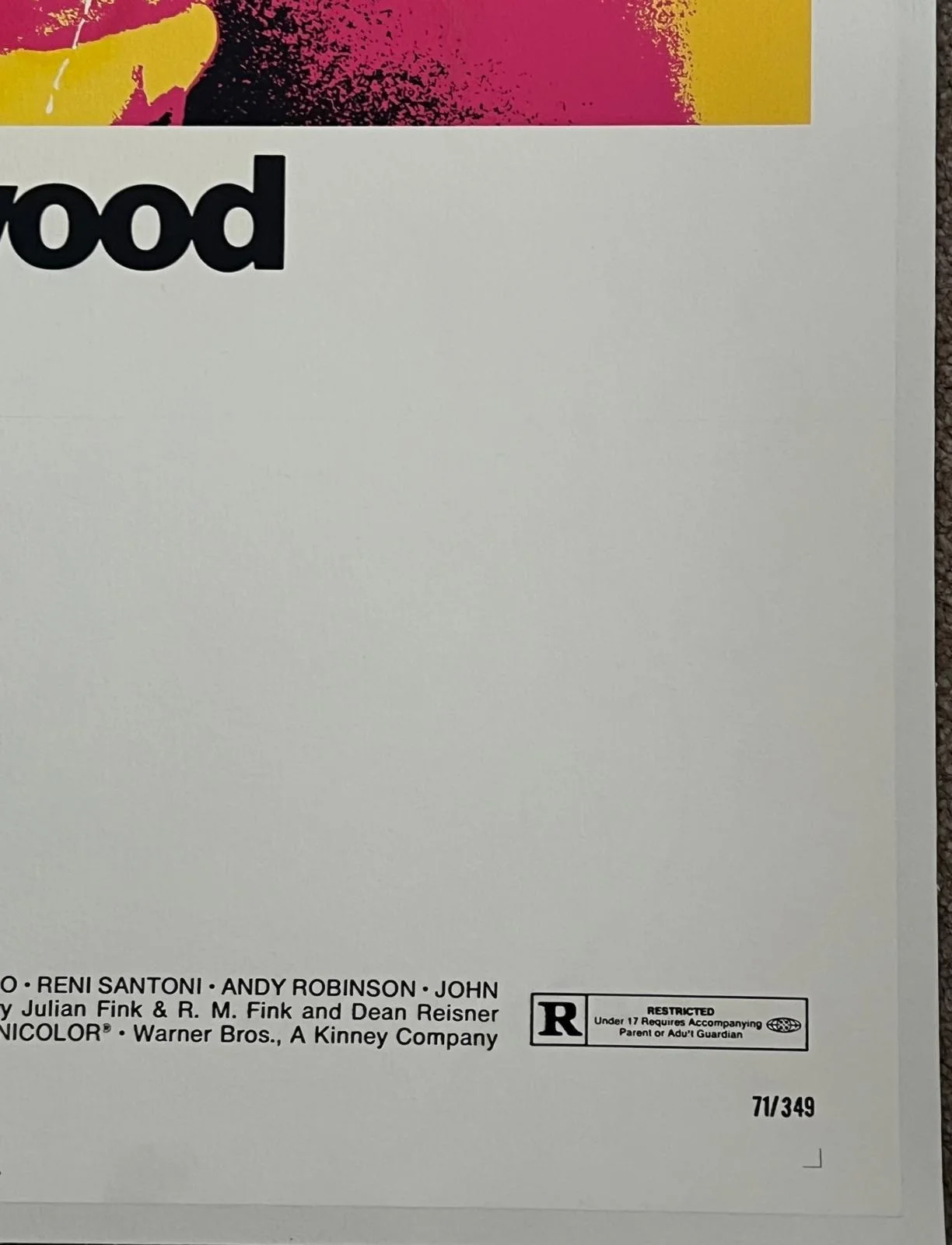 Dirty Harry Original US One Sheet Film Poster LINEN BACKED 1971 w/cert 27x41", изображение 3