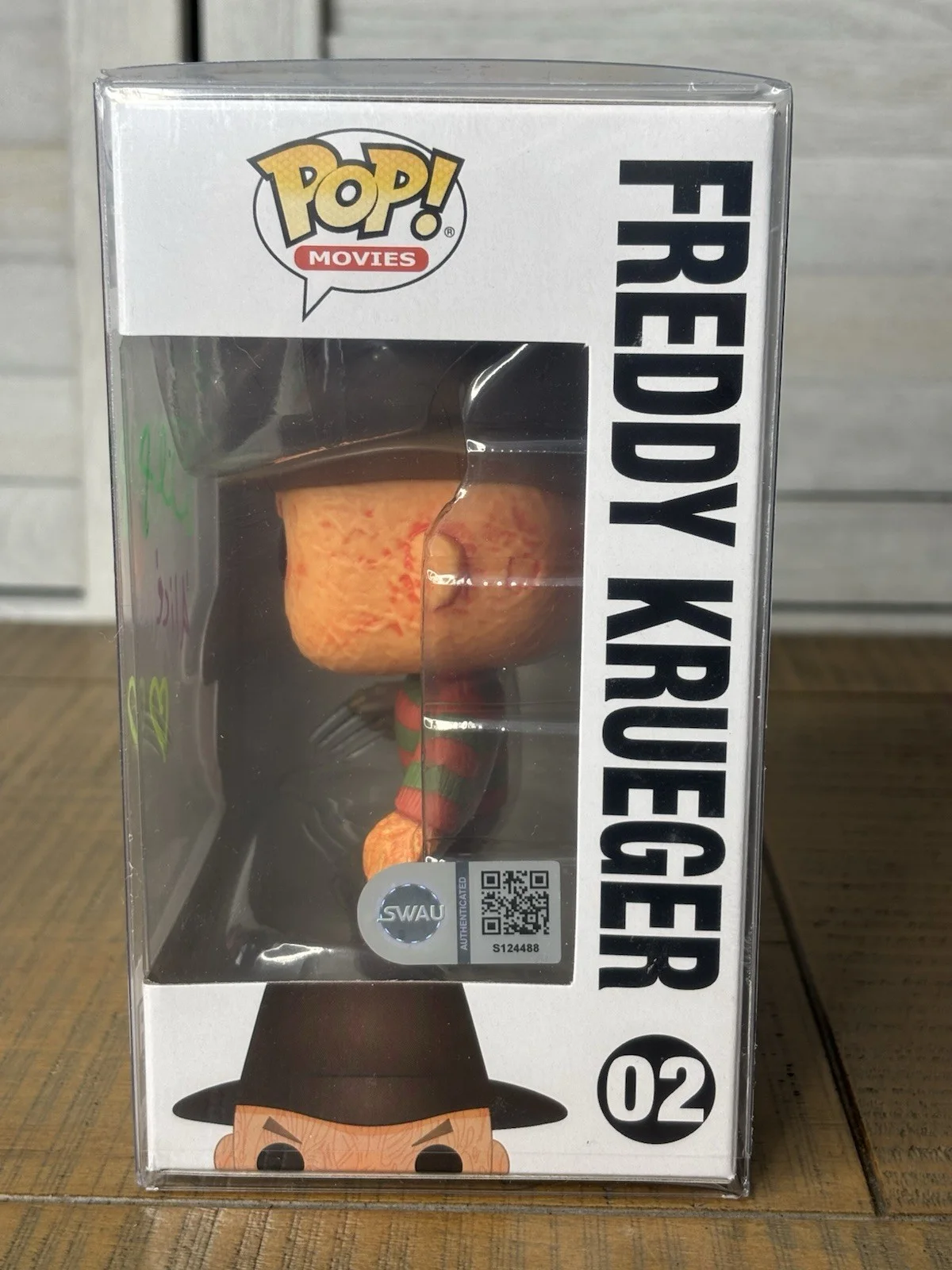 Lisa Wilcox — Freddy Krueger Funko Pop #02 Signed Lisa Wilcox "Alice" - SWAU Authenticated, image 5