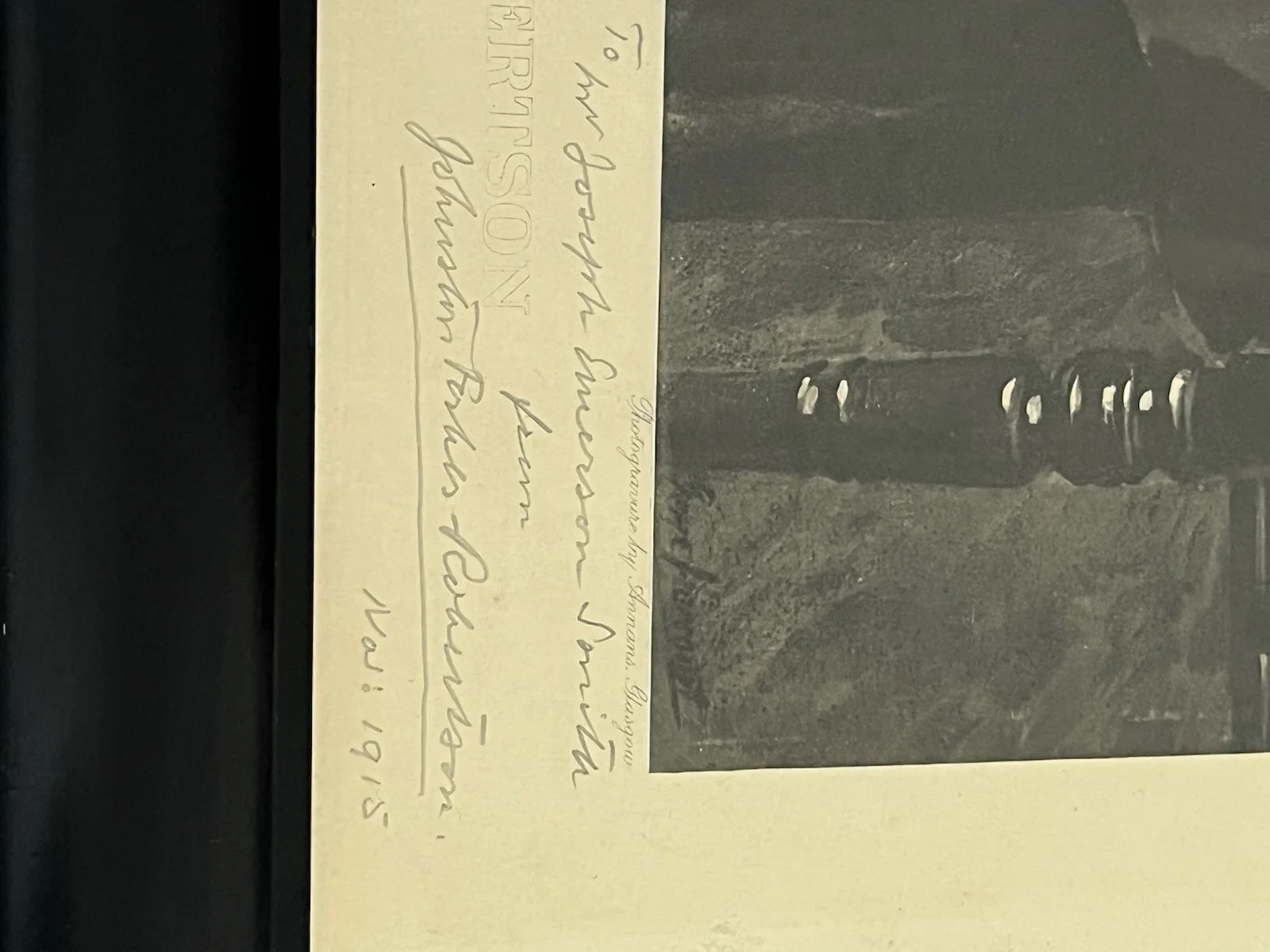 Johnston Forbes Robertson — Antique 1915 Johnston Forbes-Robertson Signed Portrait Inscribed 27 X 17 Theatre, изображение 3