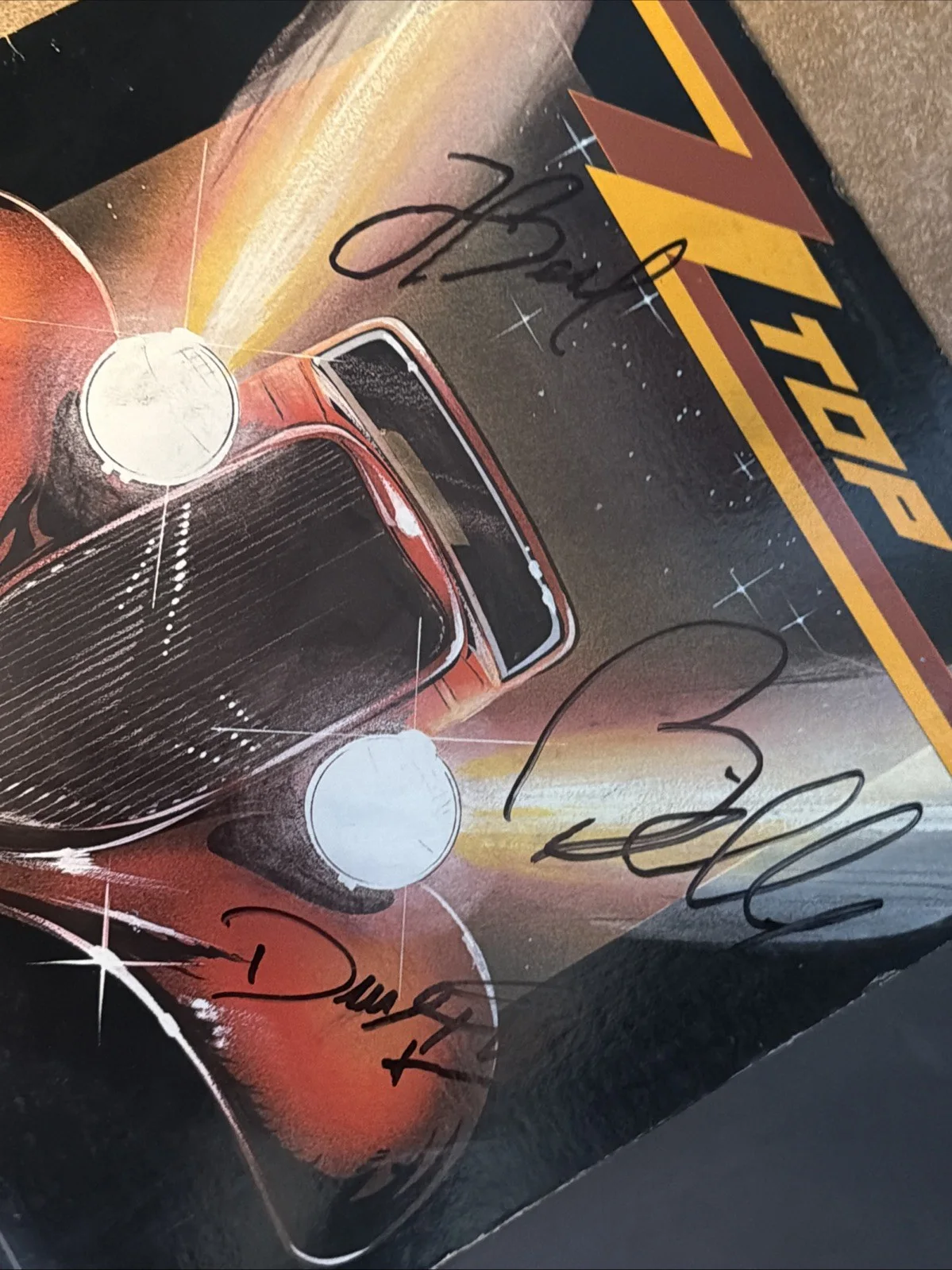 ZZ TOP HAND SIGNED AUTOGRAPHED ELIMINATOR VINYL LP, image 4