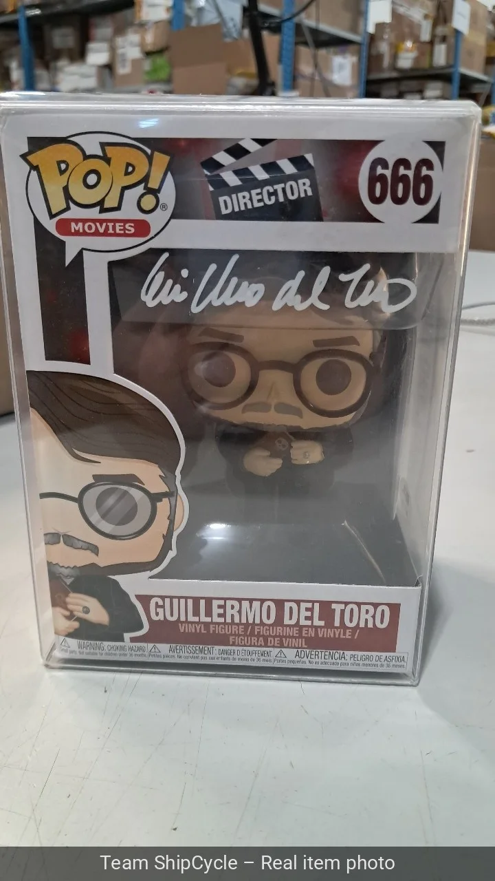 GUILLERMO DEL TORO — GUILLERMO DEL TORO SIGNED AUTOGRAPH DIRECTOR 666 FUNKO POP PSA DNA G2U, изображение 2