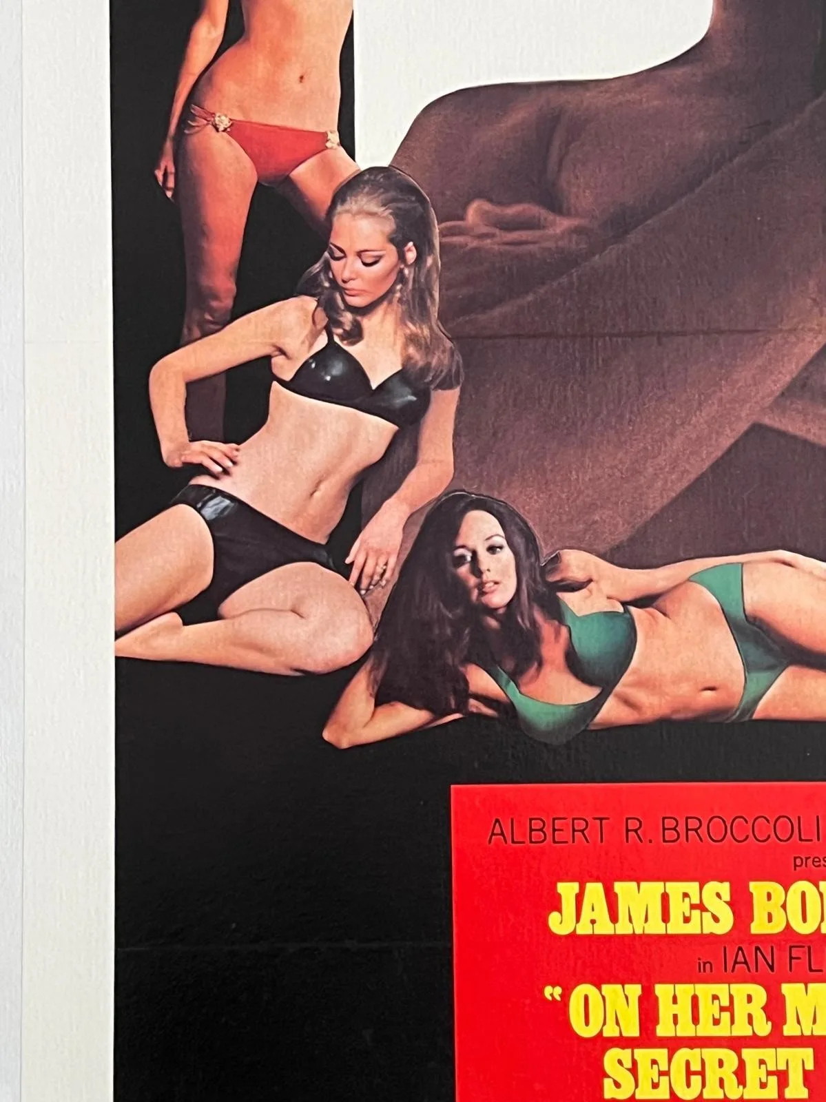 On Her Majesty's Secret Service Original US One Sheet LINEN BACKED 1970 007 BOND, image 4