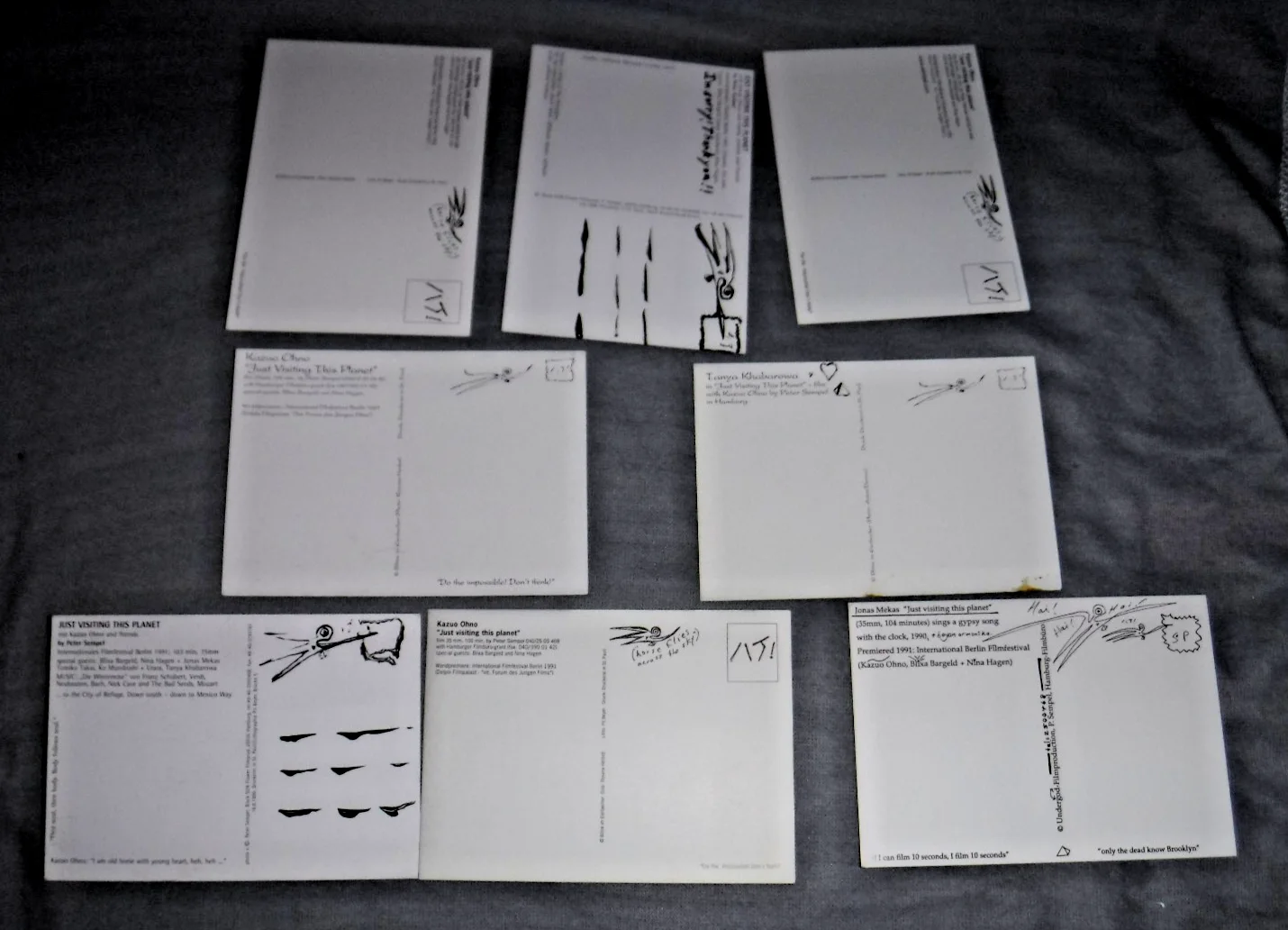 Kazuo Ohno 8 Postcards Just Visiting This Planet by Peter Sempel, image 2