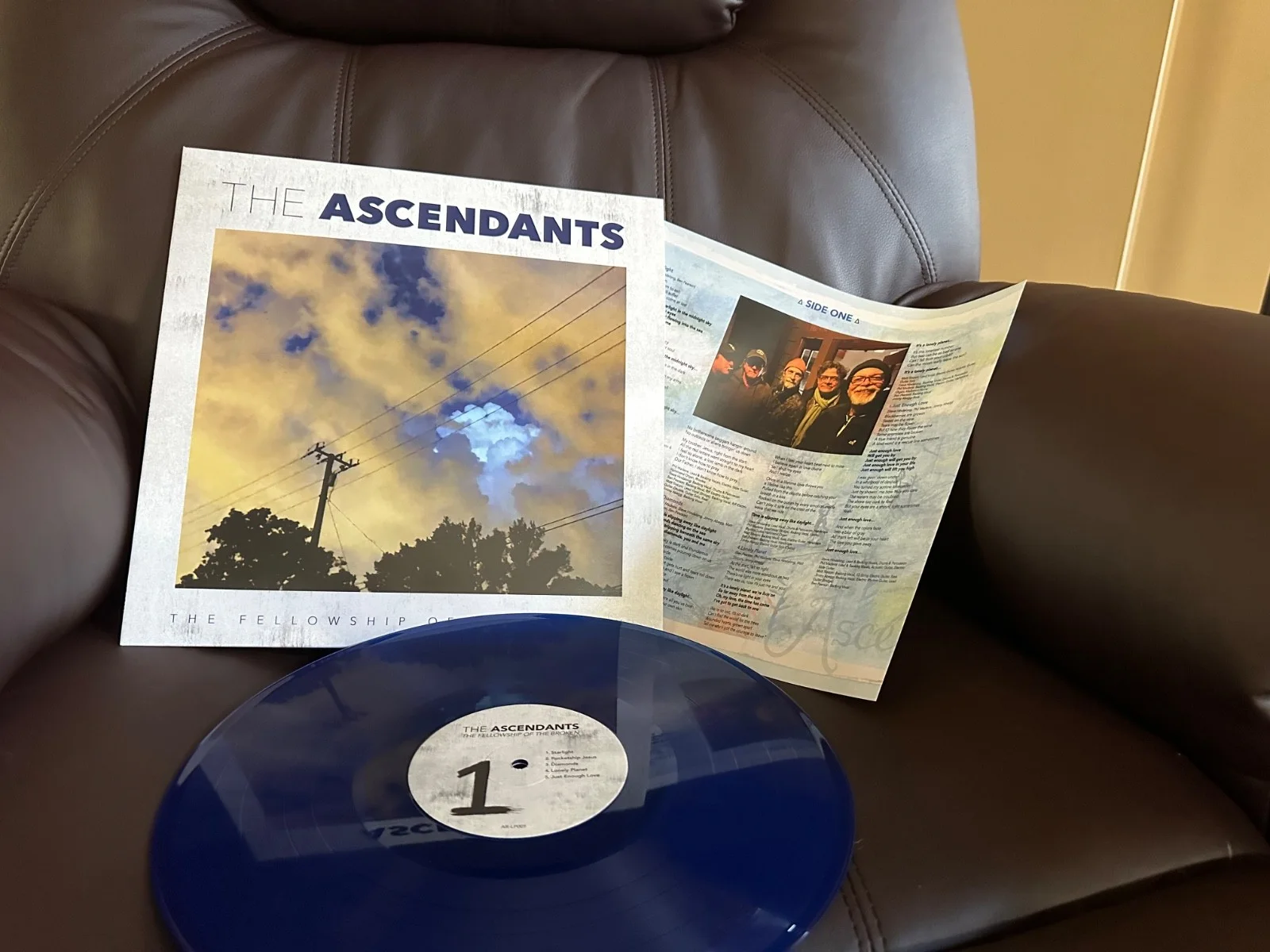 The Ascendants 5x signed LP (Abegg, Madeira, Hindalong, Slocum, Pearson), image 2