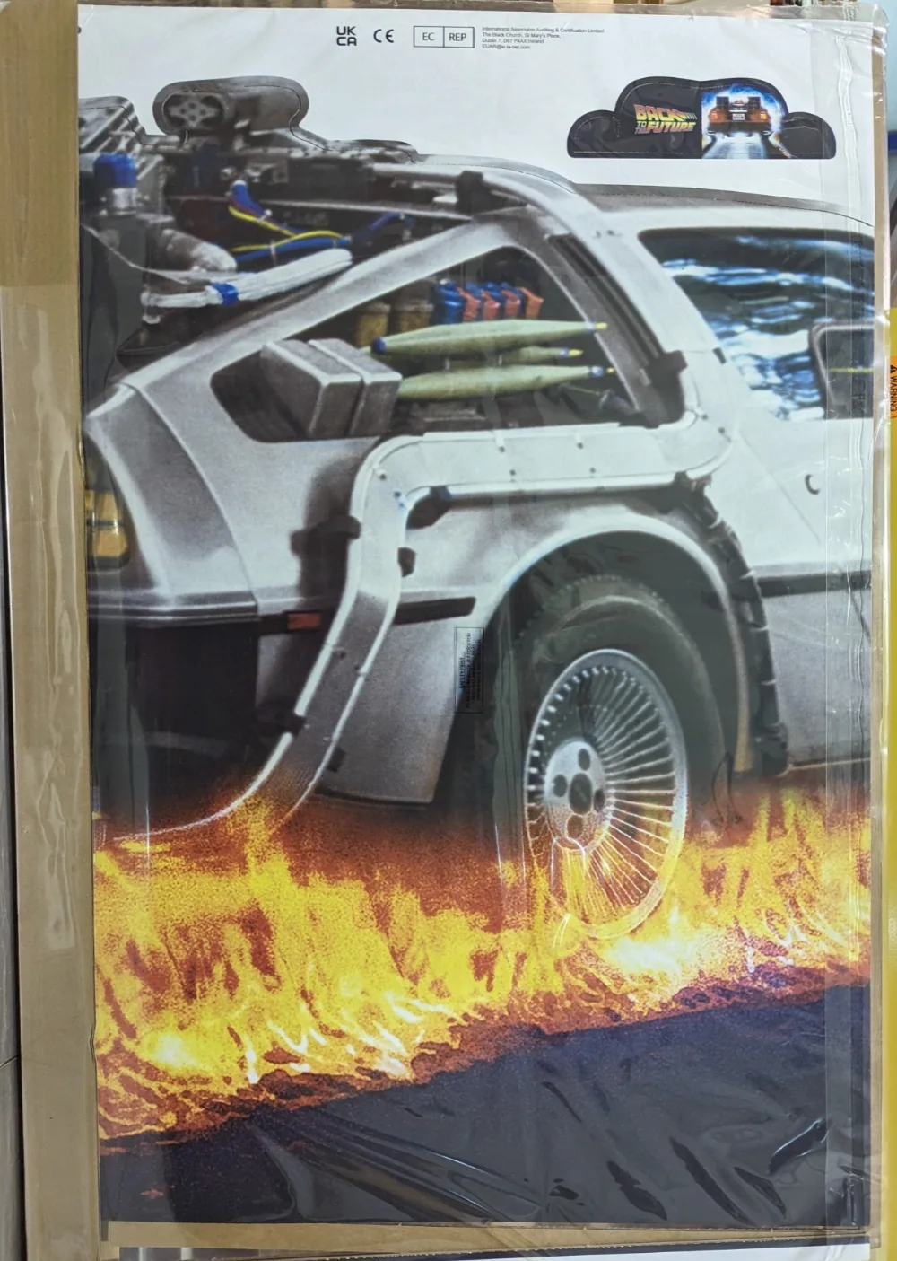 De Lorean Car Cardboard Cutout Back to the Future Standee *Damaged*, изображение 3