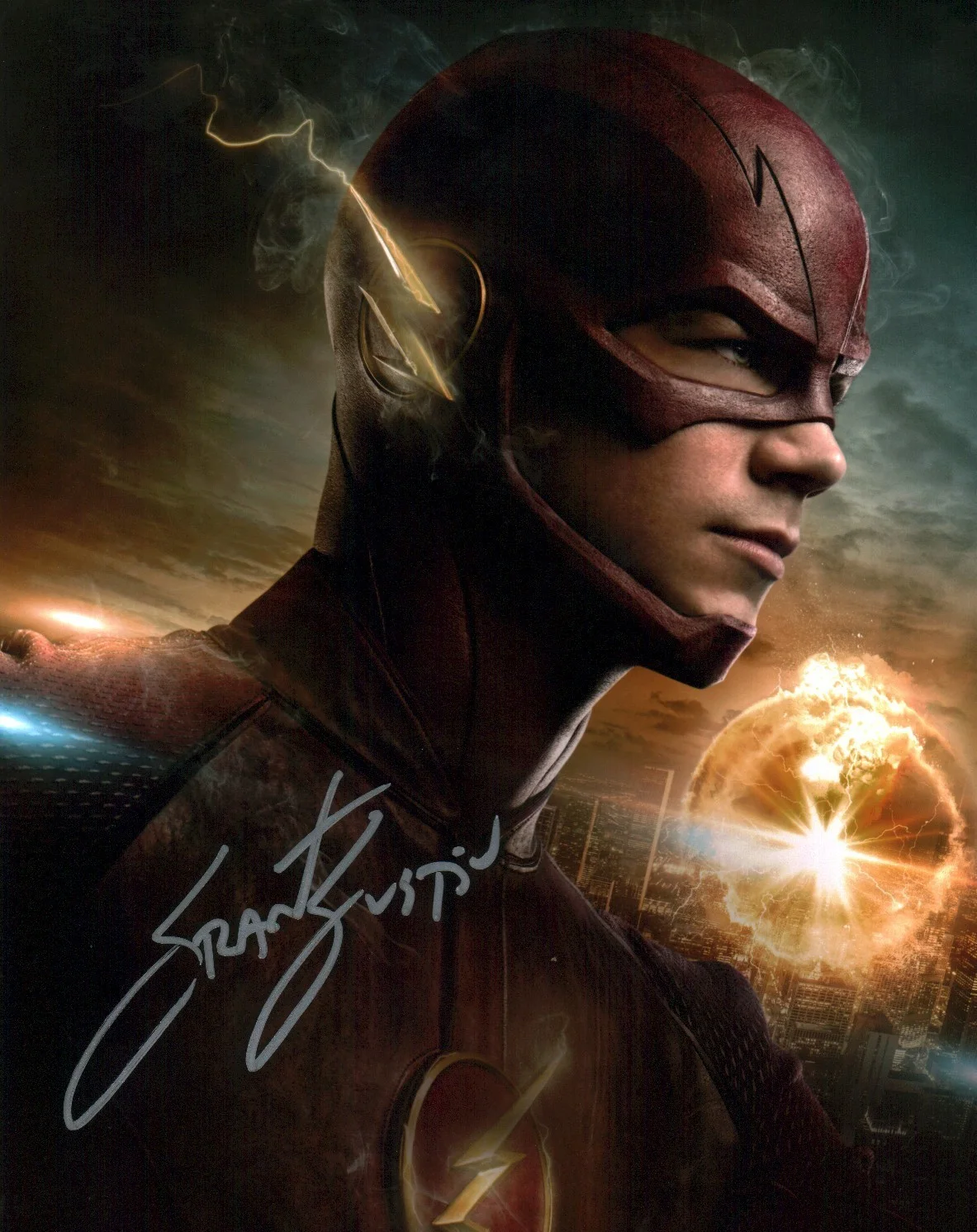 Grant Gustin — Grant Gustin The Flash 8x10 Signed Photo JSA Certified Autograph