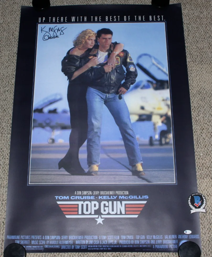 Kelly McGillis — KELLY MCGILLIS SIGNED TOP GUN 27x40 FULL-SIZE F/S MOVIE POSTER BAS BECKETT COA, изображение 2