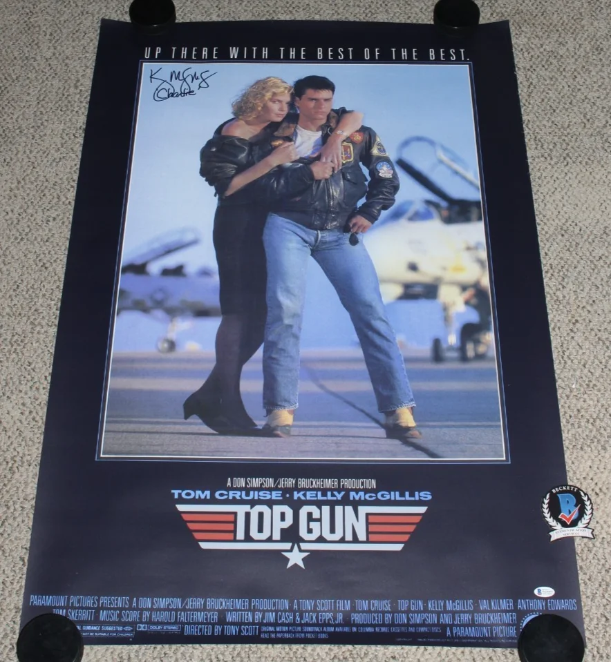 Kelly McGillis — KELLY MCGILLIS SIGNED TOP GUN 27x40 FULL-SIZE F/S MOVIE POSTER BAS BECKETT COA, изображение 3