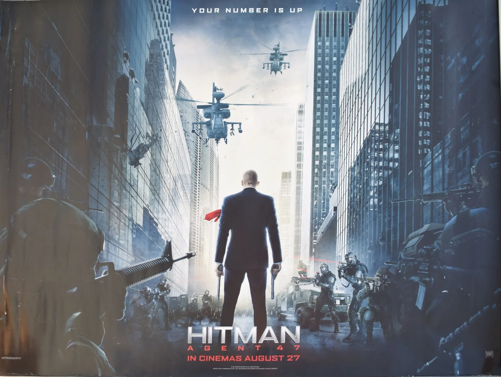 Hitman UK Quad and US One Sheet Bundle of Original Movie Posters, image 2