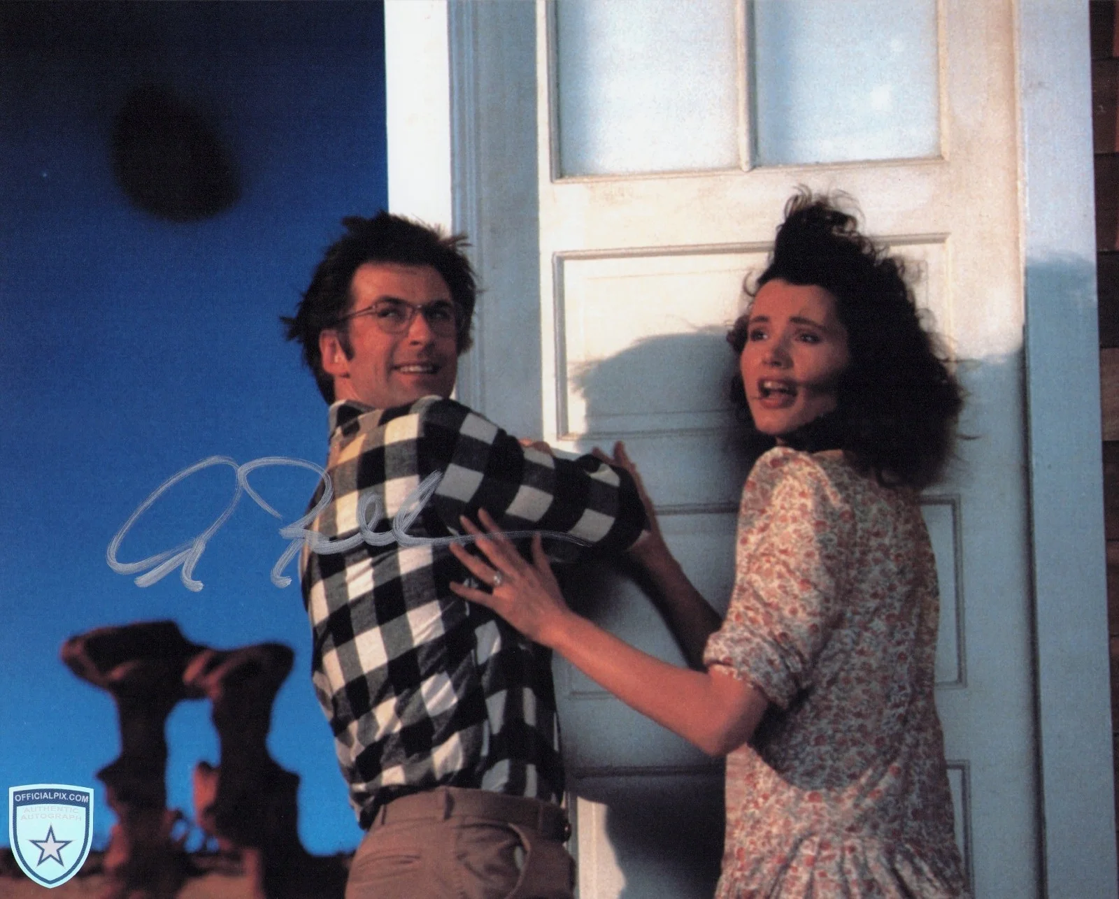 Alec Baldwin — Signed Alec Baldwin Beetlejuice Movie Adam Maitland 8x10 w/ Official Pix COA