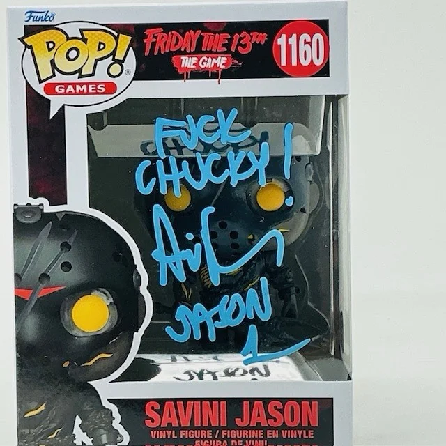 Ari Lehman Autographed Jason Voorhees Friday The 13th The Game Funko Pop OCCM, изображение 2