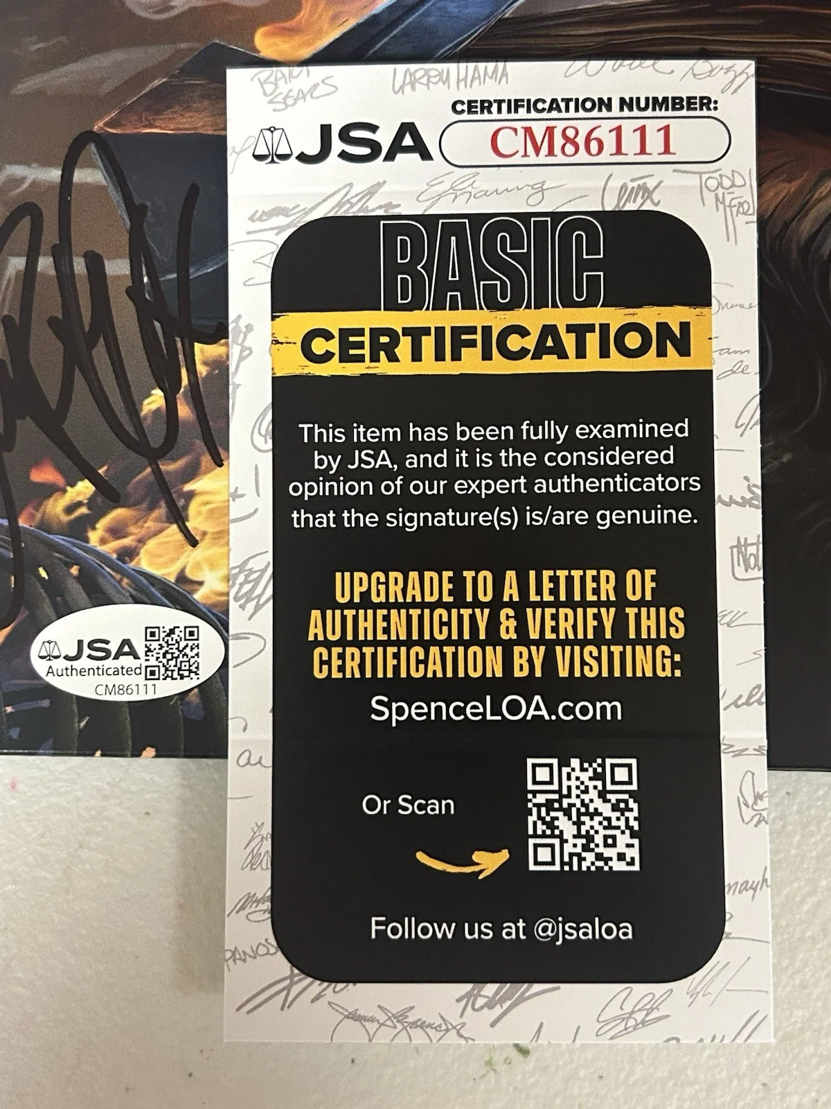 BURNING WITCHES AUTOGRAPHED SIGNED VINYL LP ALBUM WITH JSA COA # CM86111, изображение 2