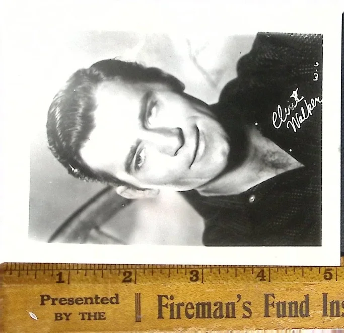 Clint Walker Vintage Black And White Portrait Photo Western Actor USA, изображение 3