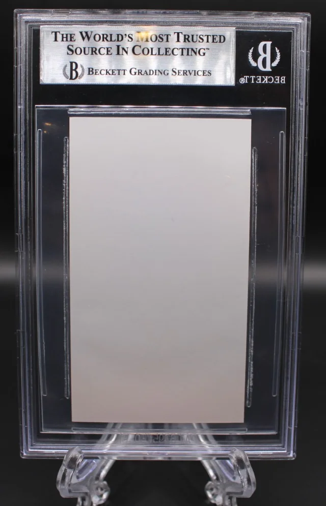 Christian Bale — CHRISTIAN BALE SIGNED AMERICAN PSYCHO BUSINESS CARD PATRICK BATEMAN BECKETT SLAB, image 4