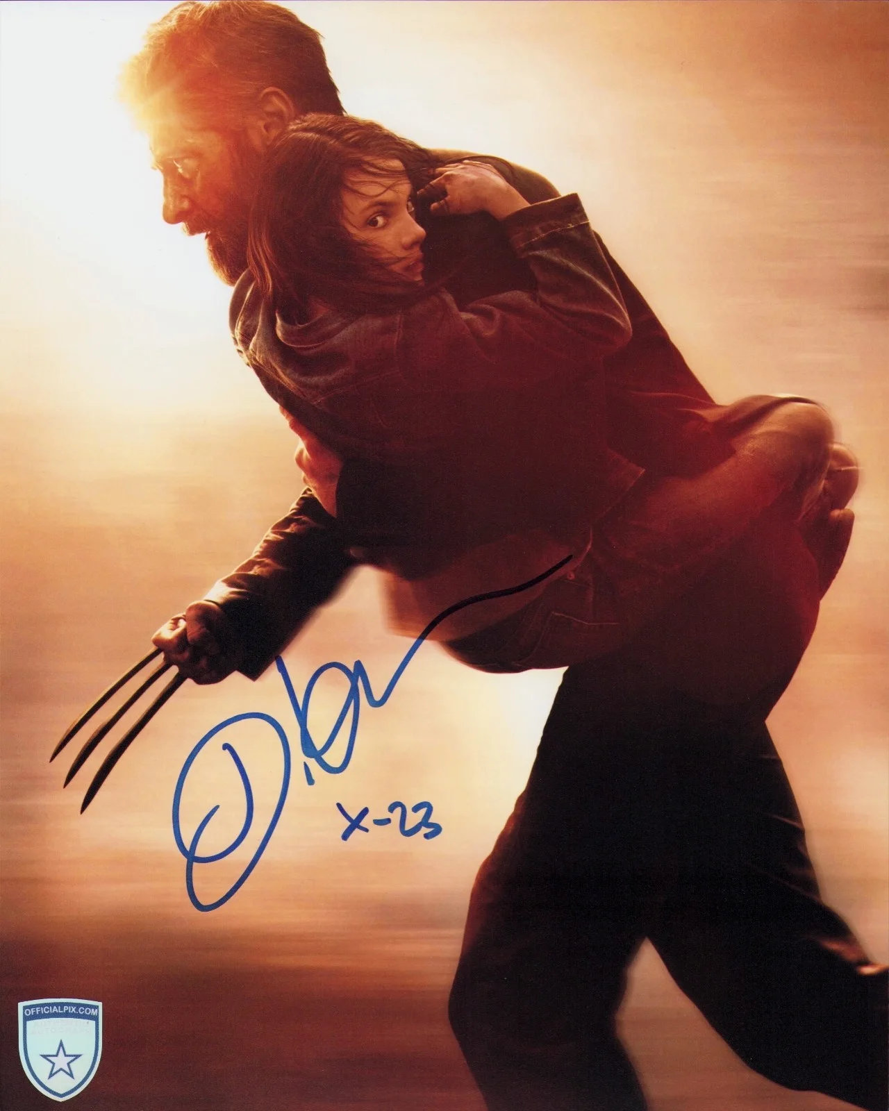 Dafne Keen — Signed Dafne Keen X-Men Wolverine Logan X-23 Laura 8x10 w/ Official Pix COA