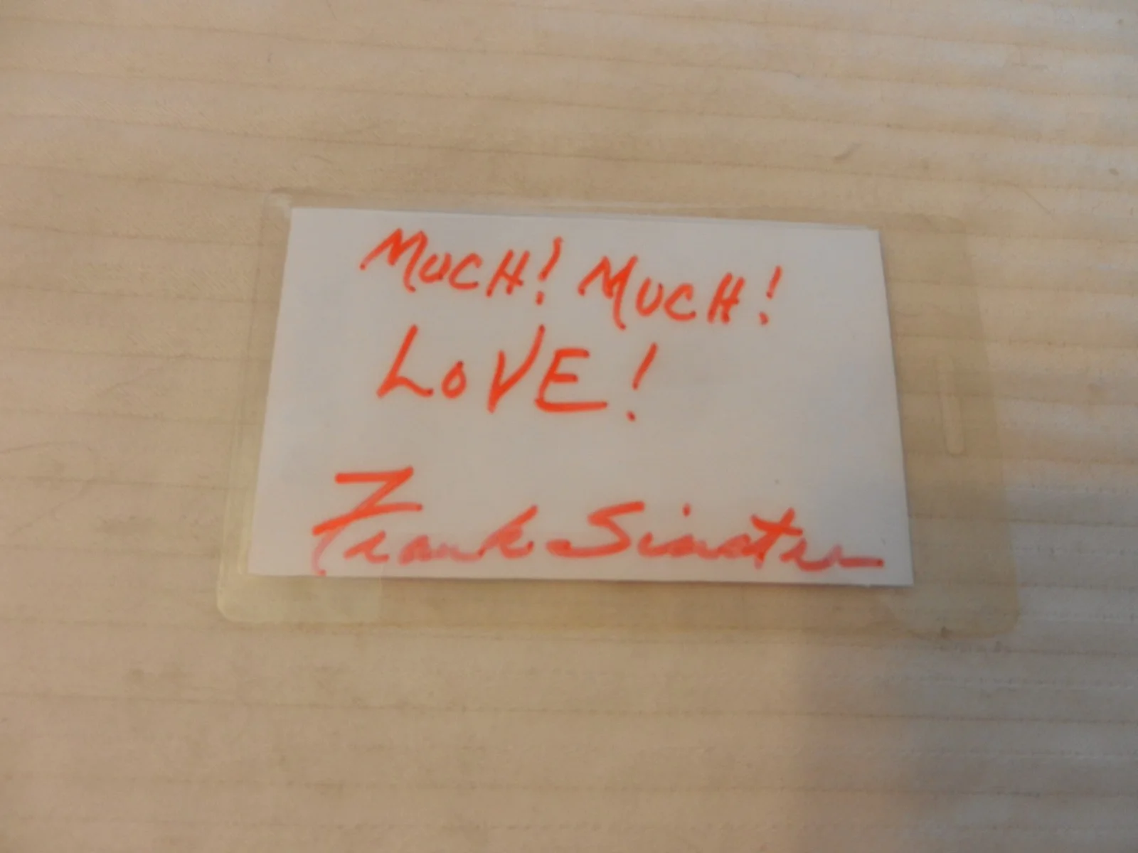 frank sinatra — Rare Frank Sinatra Photo with Train Staff Pass Autographed and Inscribed, изображение 2