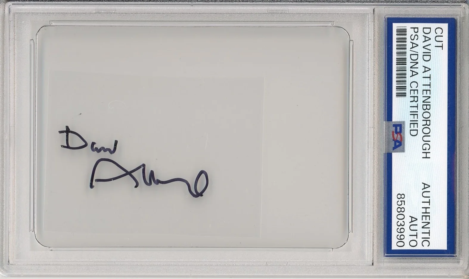 David Attenborough — DAVID ATTENBOROUGH SIGNED CLEAR CUT SIGNATURE PSA DNA COA AUTOGRAPH Planet Earth