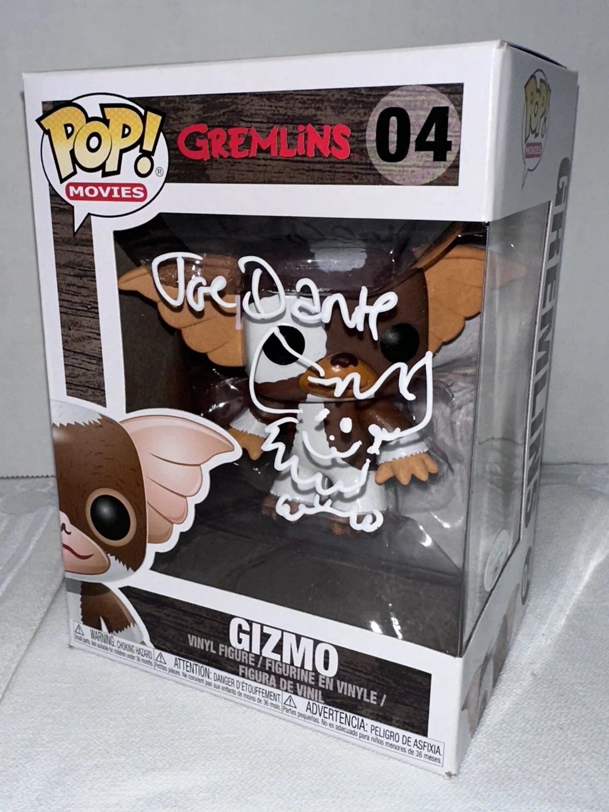 Joe Dante — Joe Dante Signed Gremlins Gizmo Funko POP! Funko 04 Autograph JSA COA, image 3