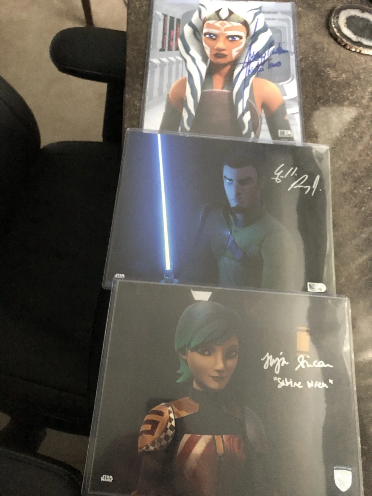 Ashley Eckstein, Tiya Sircar, Freddy Prinze — Lot of 3 Star Wars 8x10 Signed Photos Eckstein, Prinze Jr, Sircar