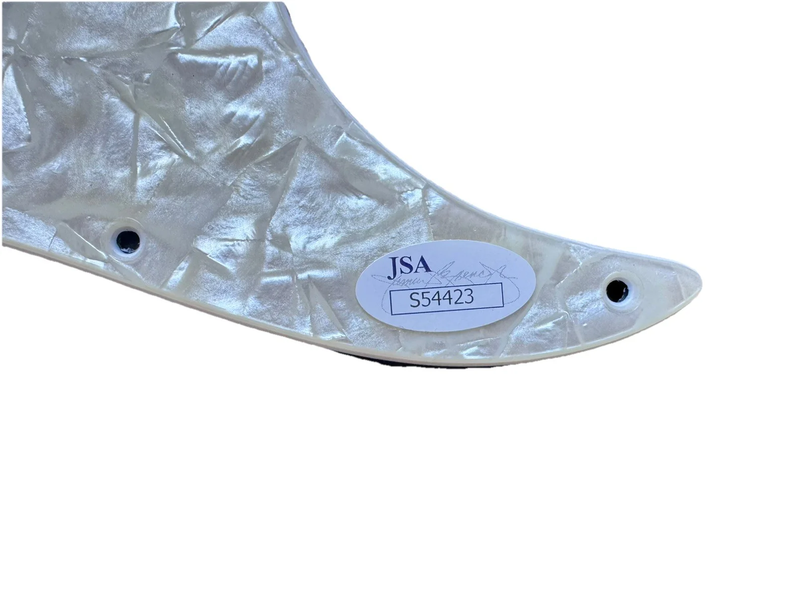 Chester Bennington Signed (Linkin Park) Fender Strat Pick Guard JSA, image 3