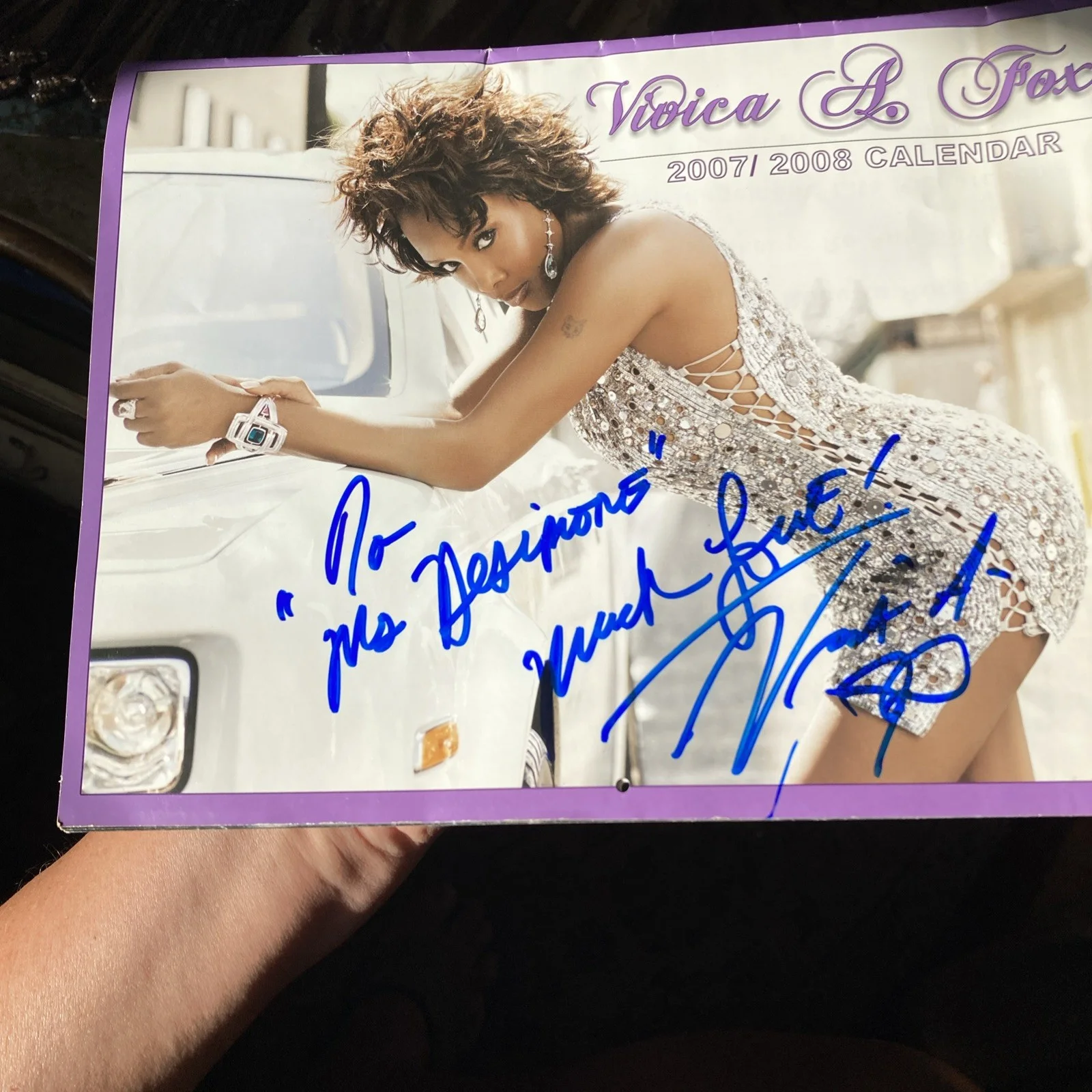 Vivica A. Fox — Vivica A. Fox Signed Autograph Photo/Calendar 2007/2008