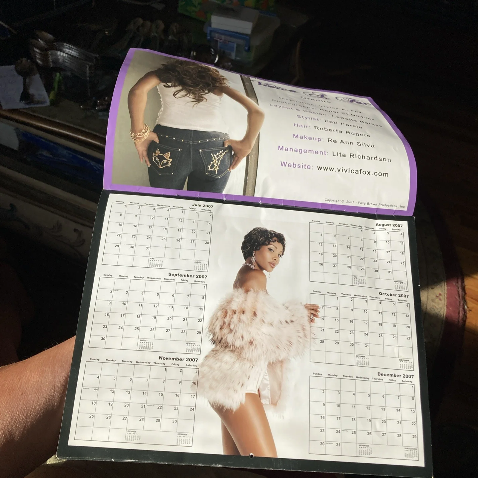 Vivica A. Fox — Vivica A. Fox Signed Autograph Photo/Calendar 2007/2008, image 3