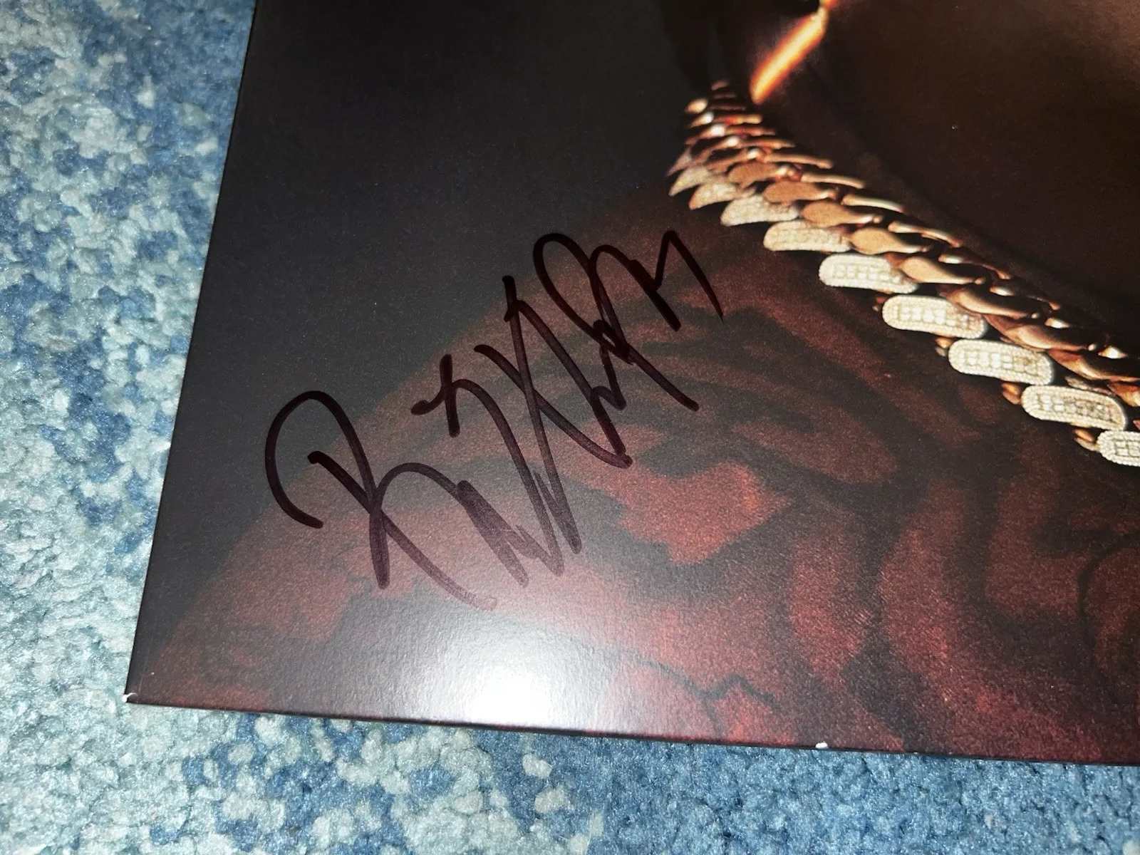 BigXthaPlug Signed Take Care Vinyl Rap Superstar Legend Beckett, image 2
