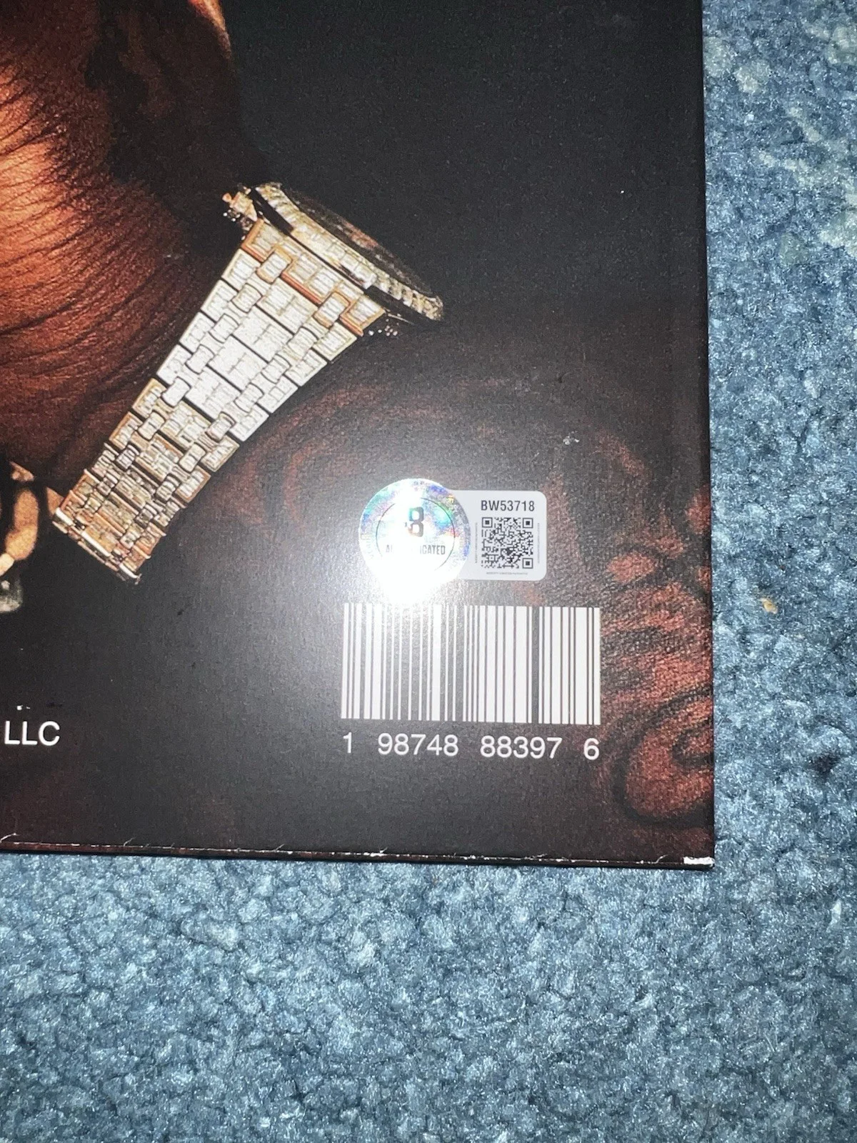 BigXthaPlug Signed Take Care Vinyl Rap Superstar Legend Beckett, image 3