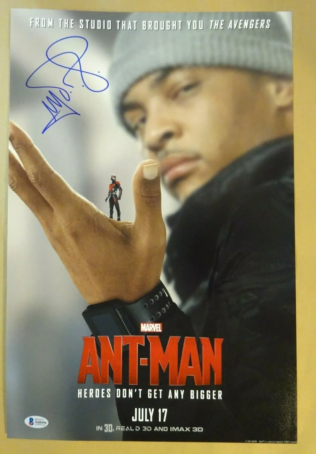 T.I — Signed T.I. CLIFFORD HARRIS JR Autographed ANT-MAN Photo 12"x18" BECKETT BAS COA, изображение 2