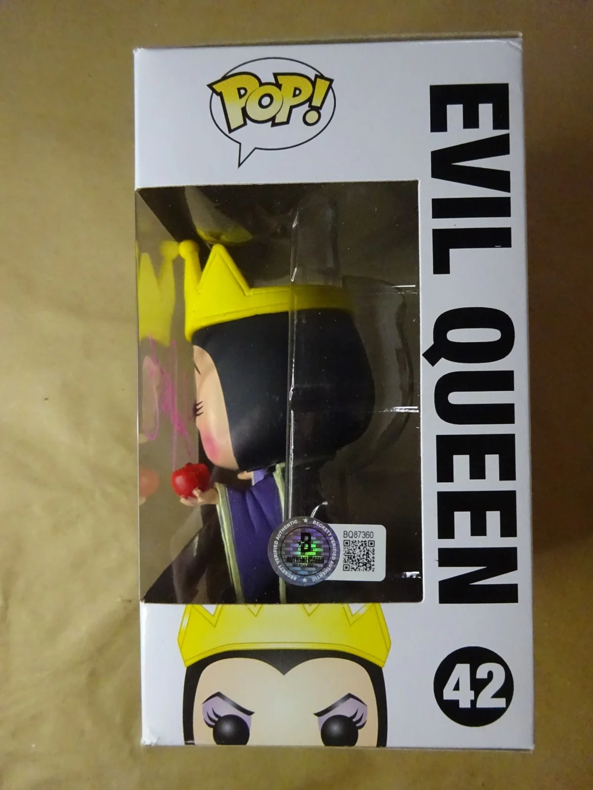 Lana Parrilla — Signed Lana Parrilla Autographed Evil Queen Once Upon A Time Funko Pop BAS COA, image 5