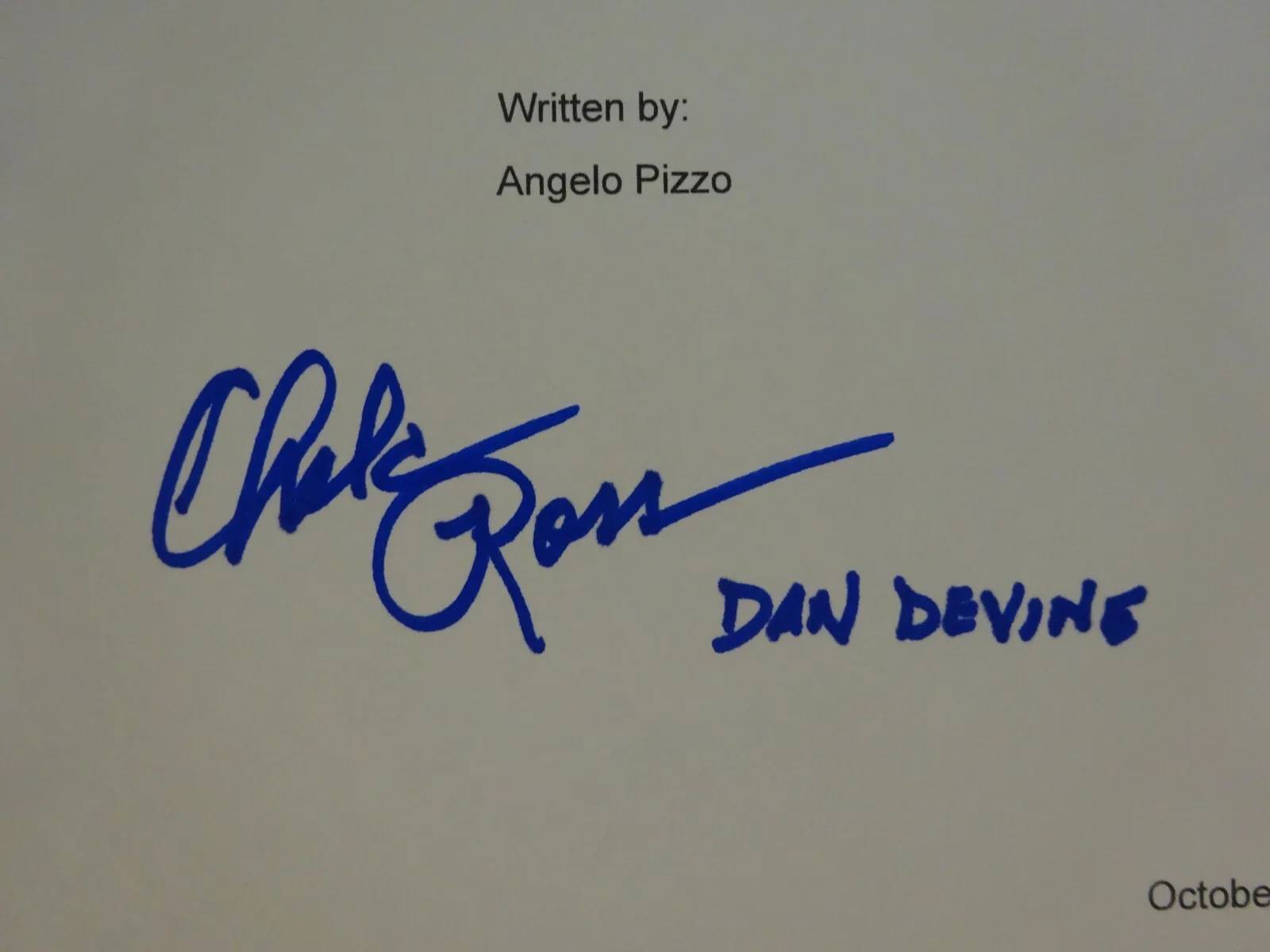 Chelcie Ross — Autographed CHELCIE ROSS Signed RUDY Script Cover BECKETT BAS COA, image 4