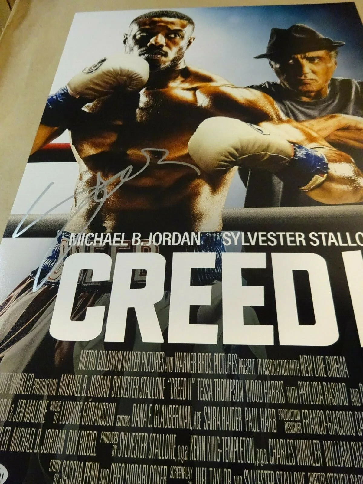 Steven Caple Jr — Signed STEVEN CAPLE JR. Autographed CREED II 12"x18" Photo BECKETT BAS COA, изображение 4