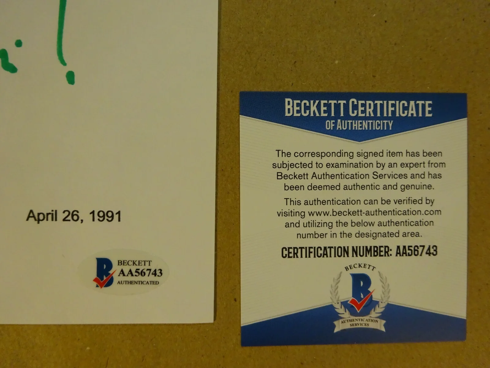 Stuart Pankin — Autographed STUART PANKIN Signed DINOSAURS Script Cover BECKETT BAS COA, image 5