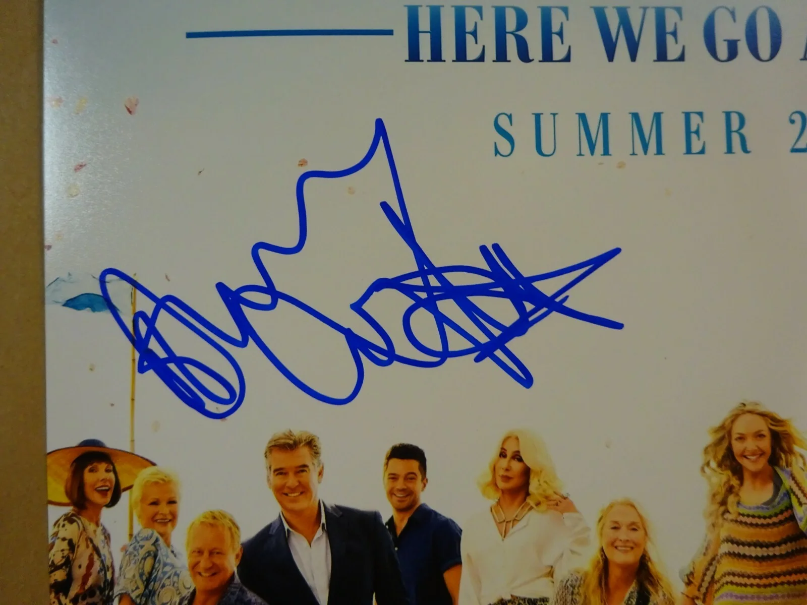 Dominic Cooper — Signed DOMINIC COOPER - MAMMA MIA HERE WE GO AGAIN 12x18 Photo BECKETT BAS COA, image 3