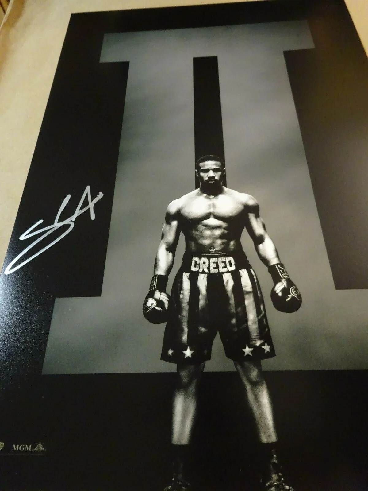 Steven Caple Jr — Signed STEVEN CAPLE JR. Autographed CREED II 12"x18" Photo BECKETT BAS COA, image 4