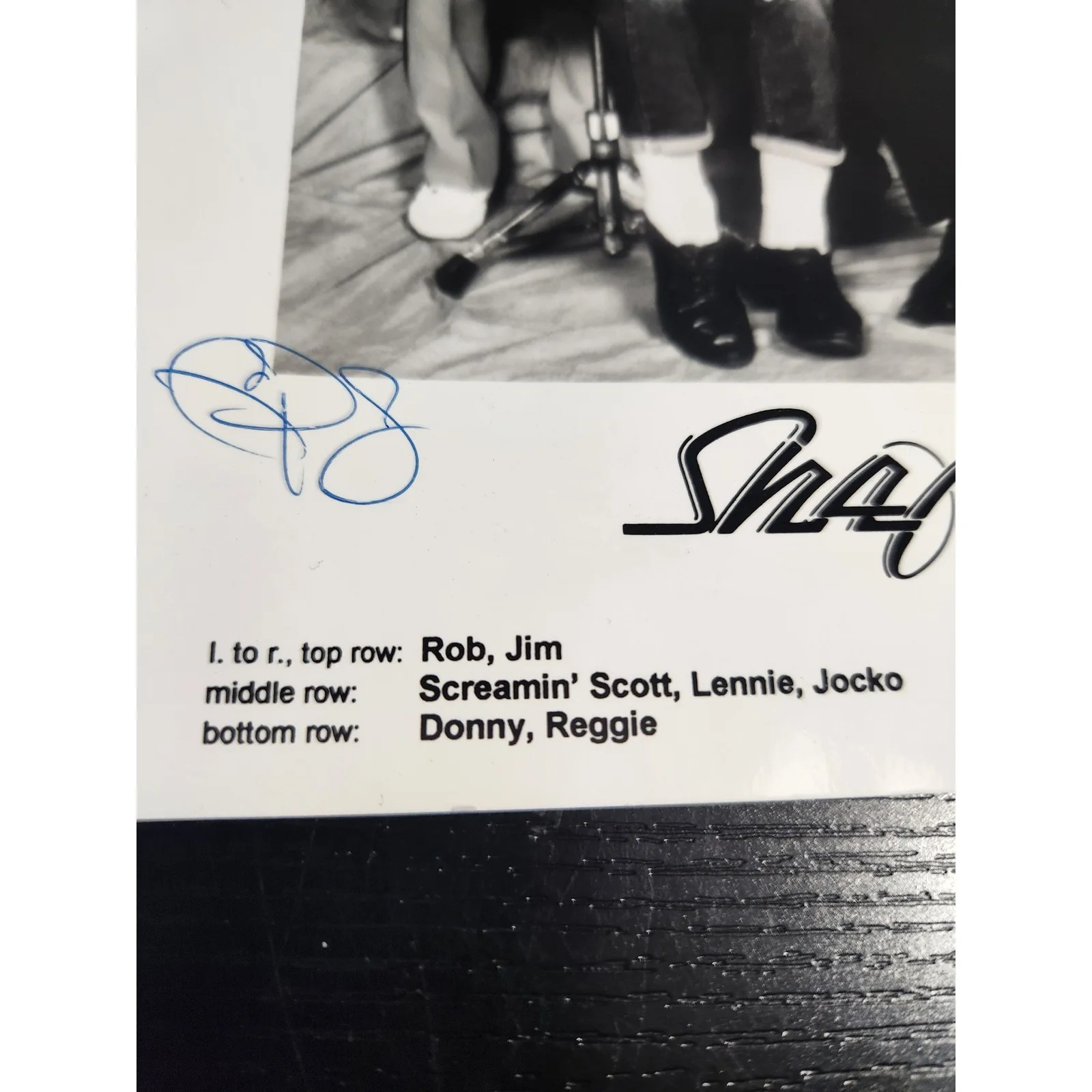 Vintage Sha Na Na Autographed Black and White Photo Get A Job Talent Group, изображение 2